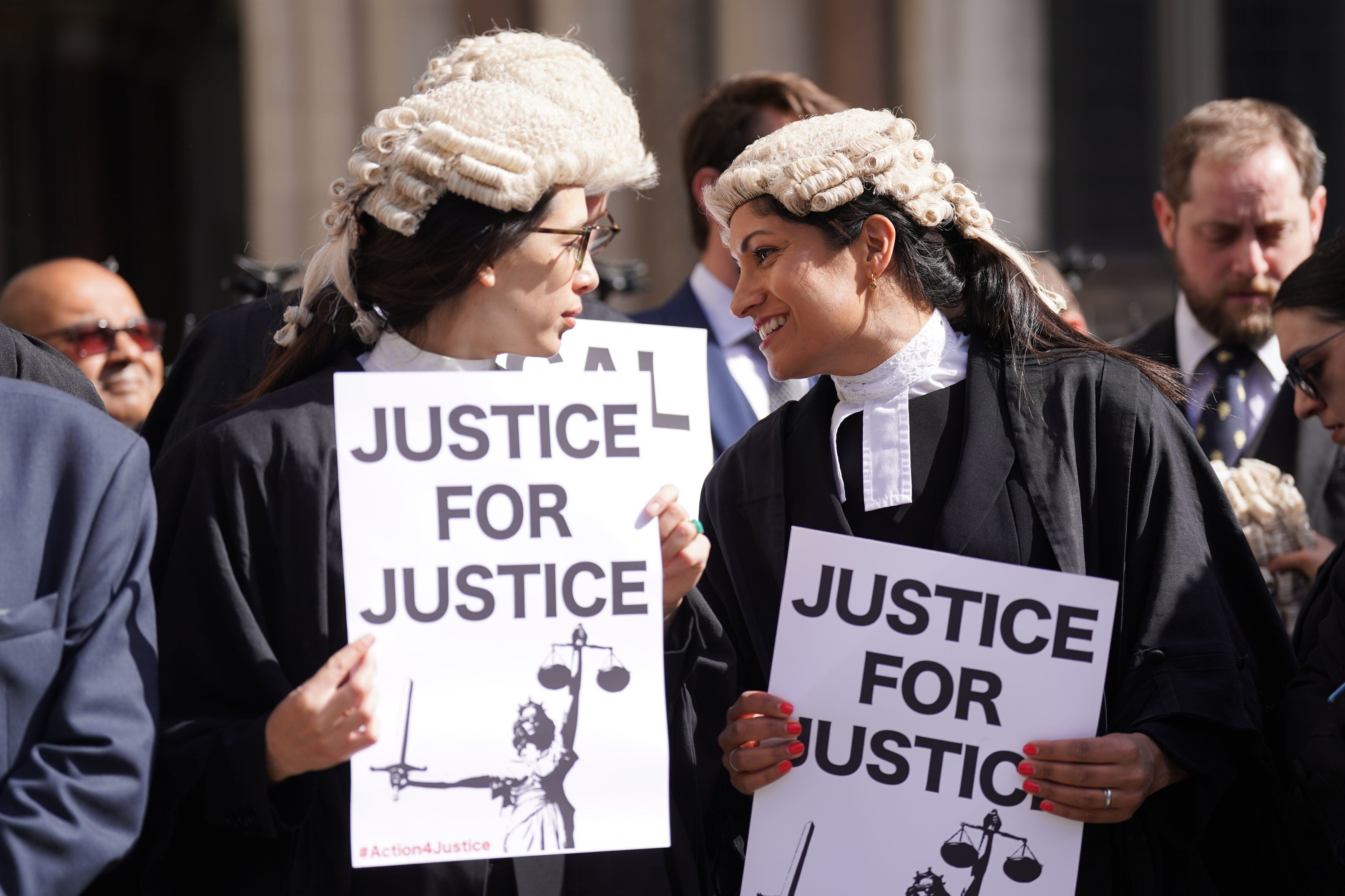 Barristers have been on strike for several weeks