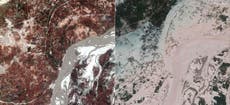 Pakistan floods: Devastating extent of deadly monsoon revealed in before and after satellite images