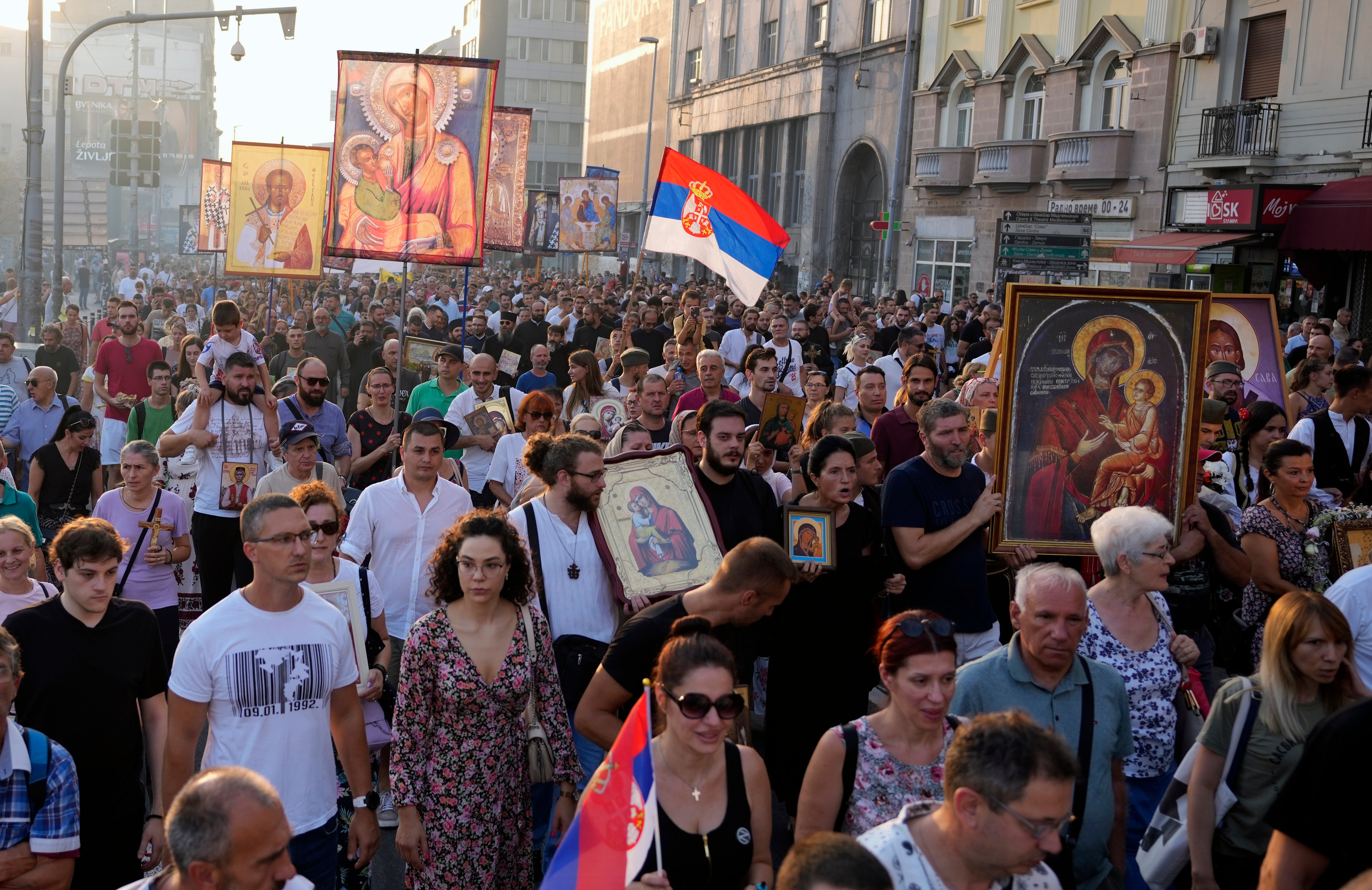 Serbia LGBT Pride Protest