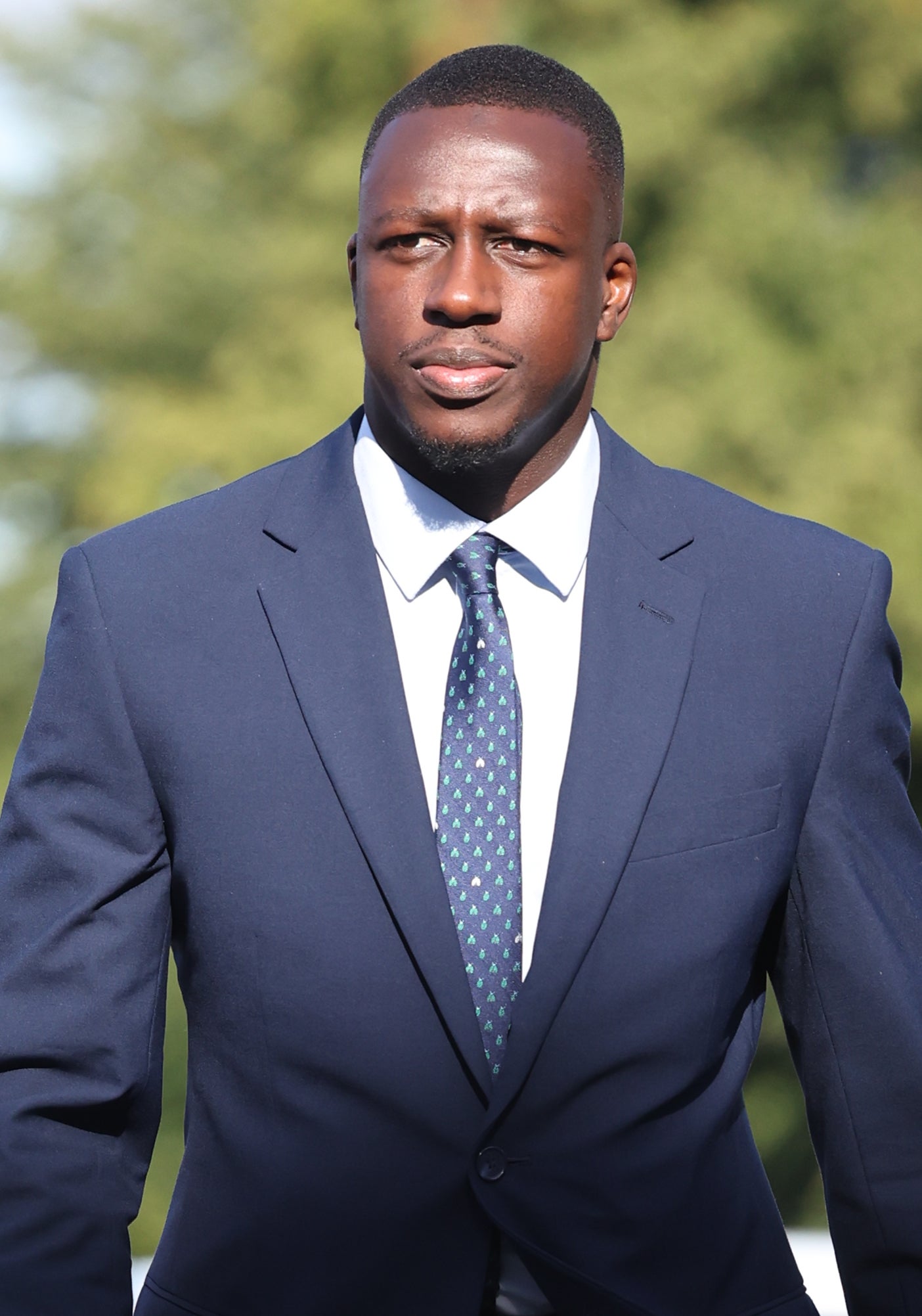 Manchester City footballer Benjamin Mendy arrives at Chester Crown Court where he is accused of eight counts of rape, one count of sexual assault and one count of attempted rape, relating to seven young women. Picture date: Tuesday August 30, 2022.