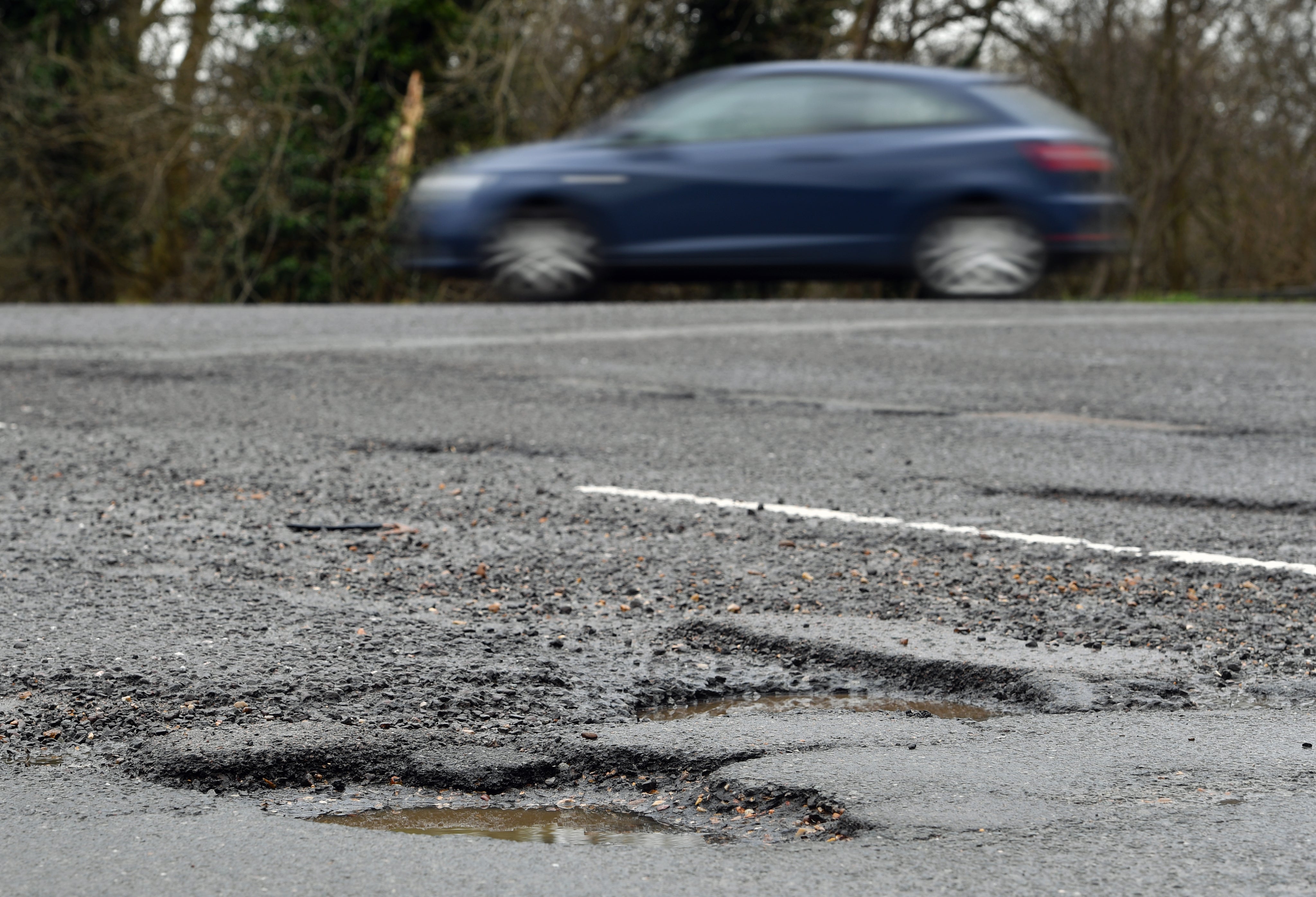 Before the invasion of Ukraine, around 60% of bitumen – a material used to repair roads across the UK – was sourced from Russia (PA)