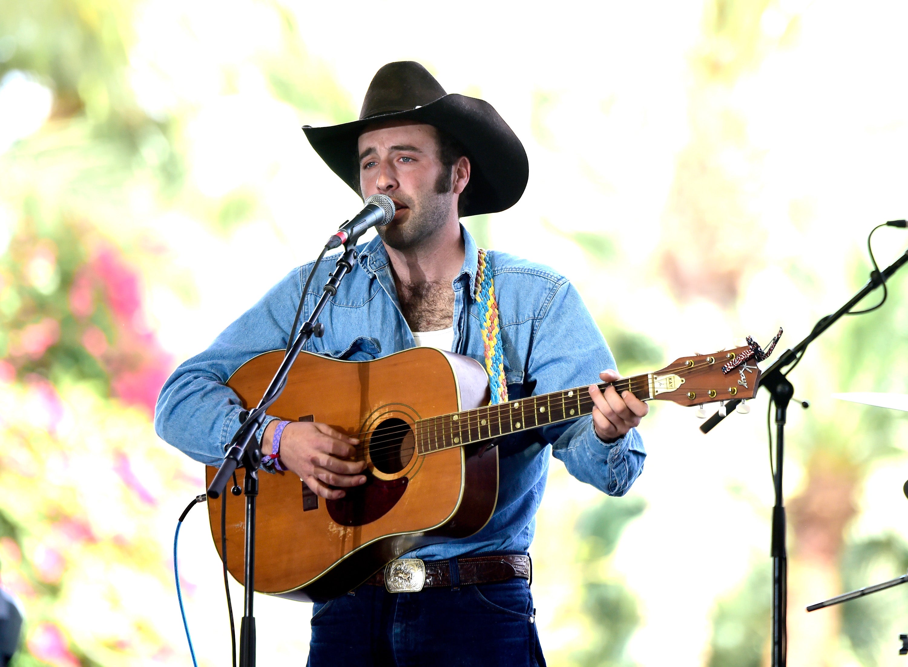 Luke Bell performing at Stagecoach California’s Country Music Festival in 2016