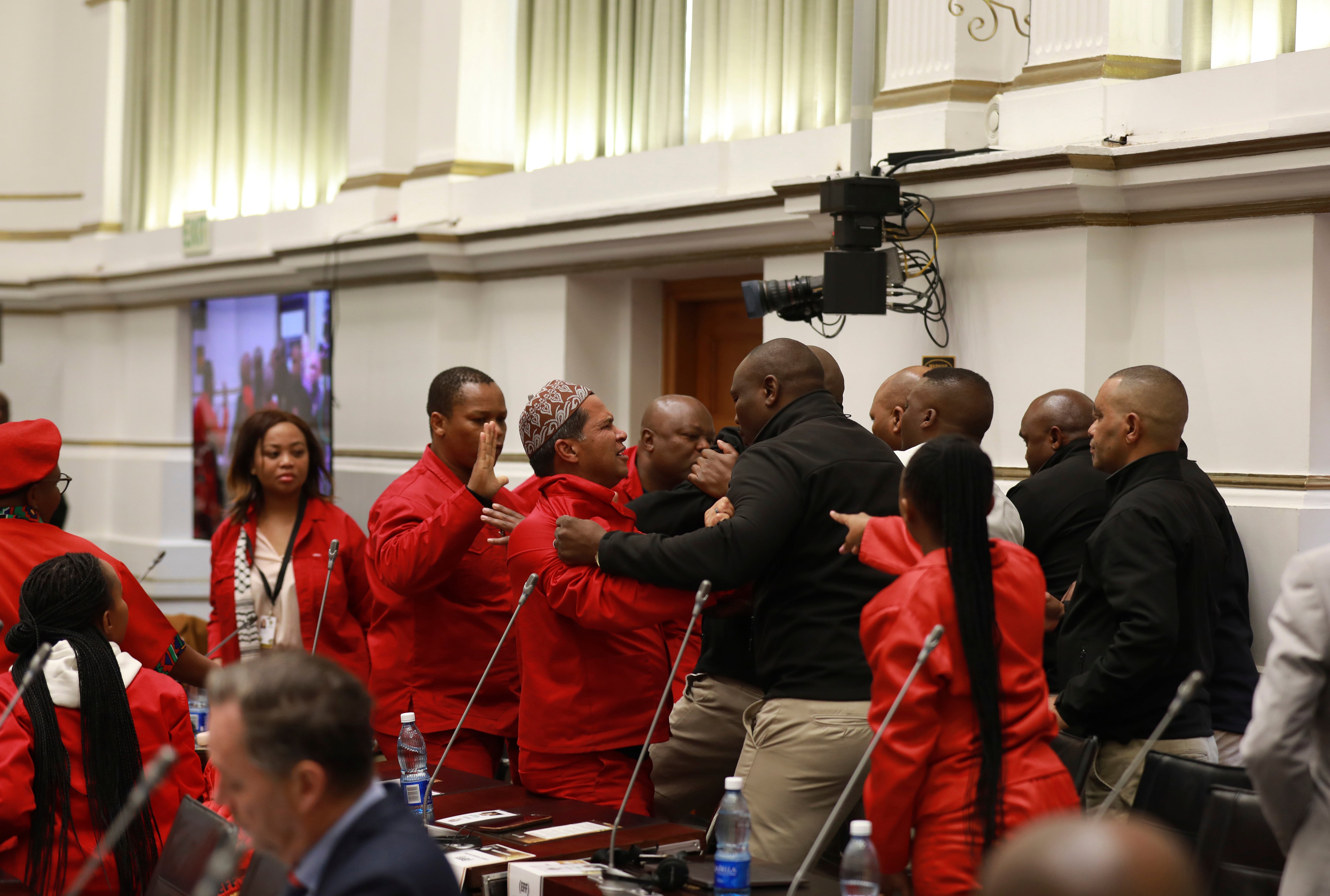 South Africa President Questioned