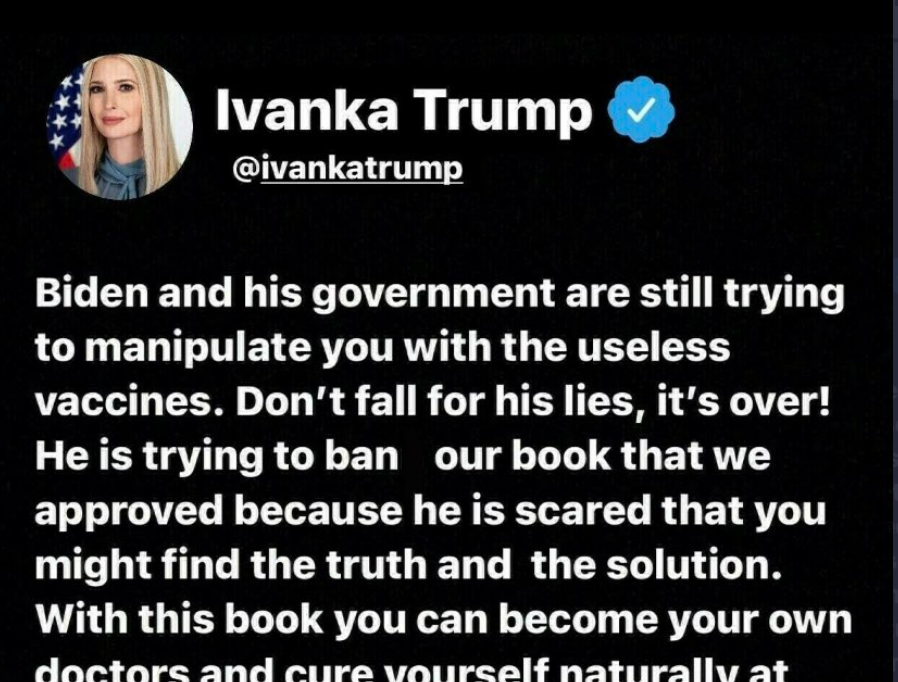 Donald Trump ‘retruthed’ an obviously fake post attributed to Ivanka Trump’s Truth Social account