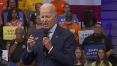 Joe Biden gives fiery speech renewing call for assault weapons ban