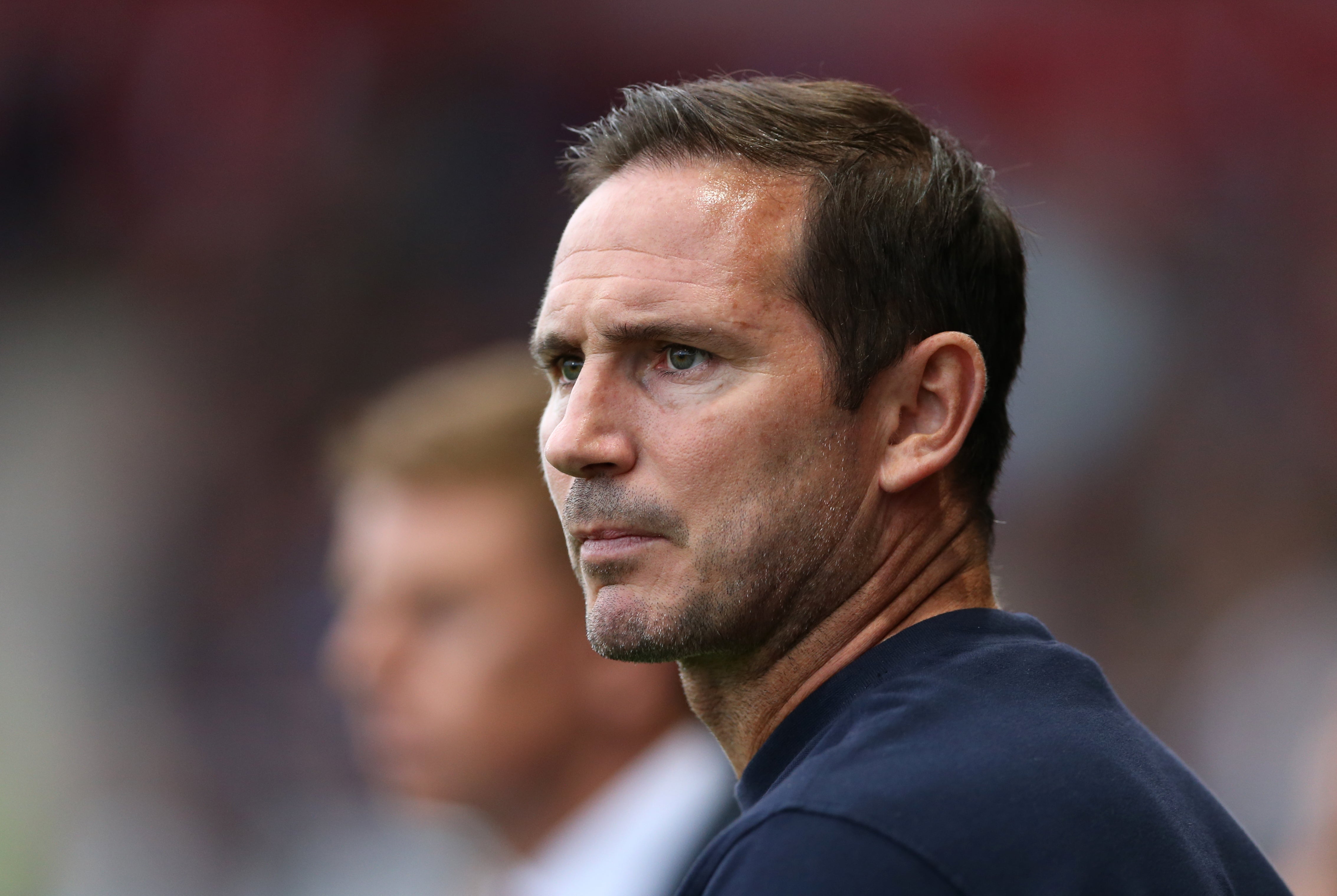 Everton boss Frank Lampard has his eyes on a striker (Barrington Coombs/PA)