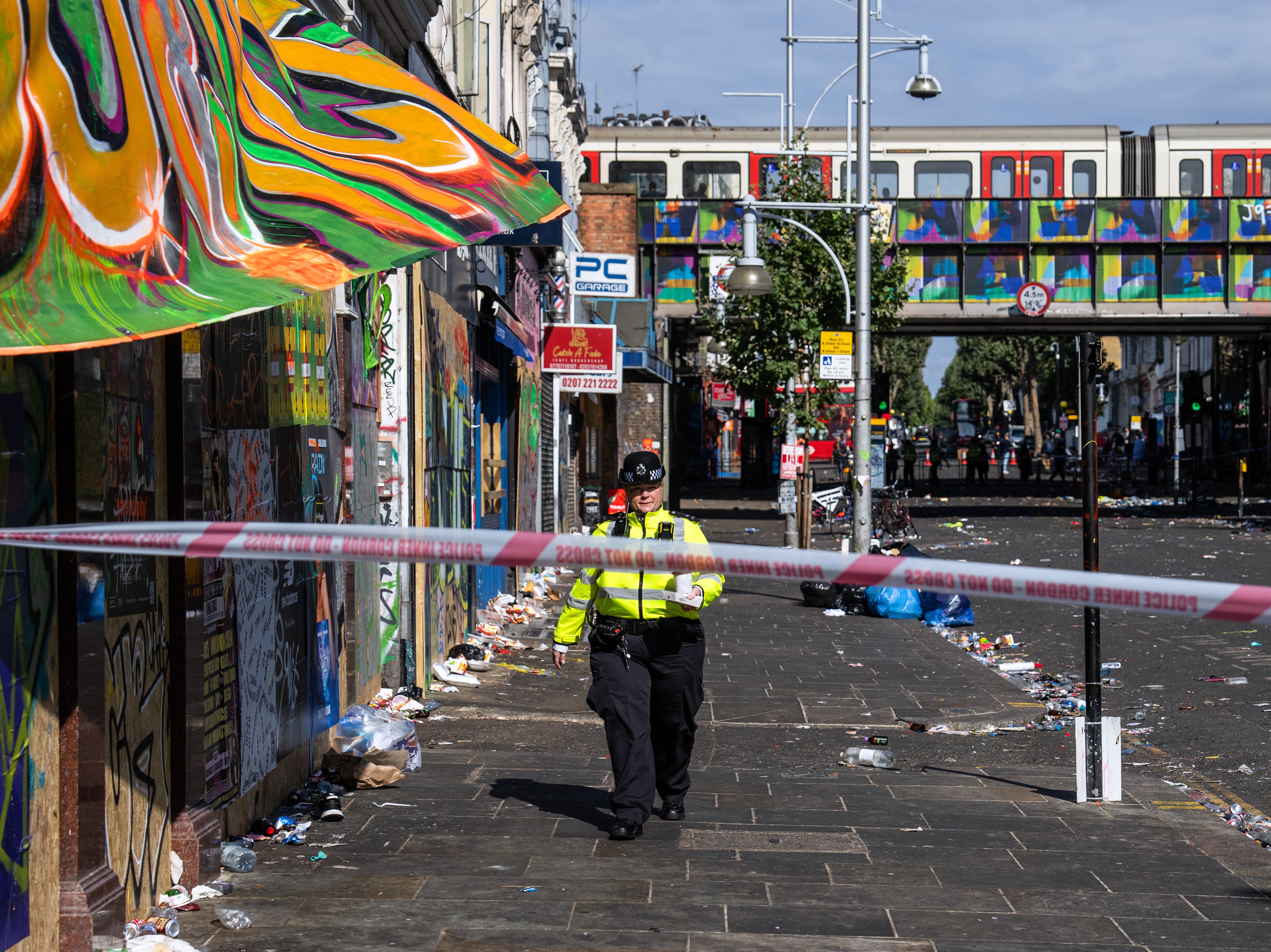 A total of 74 officers were injured at this year’s Notting Hill Carnival