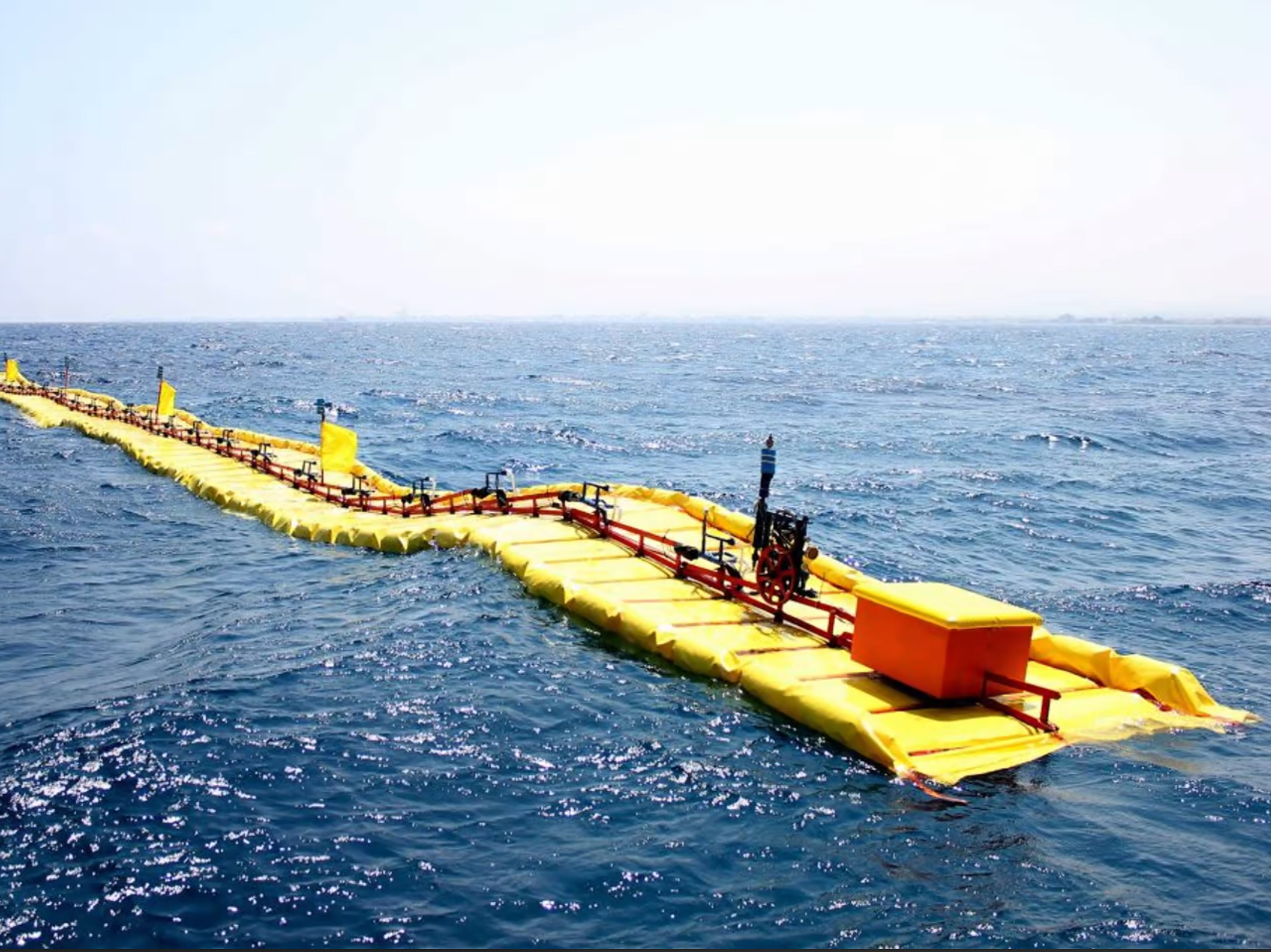 A prototype of Sea Wave Energy Ltd.’s Waveline Magnet