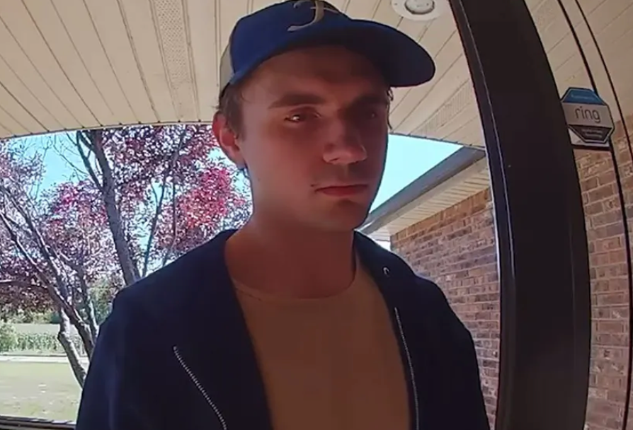 James Rayl, 22, was captured on a doorbell camera moments before he was shot dead by Mitch Duckro