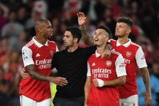 Arsenal’s response to conceding delights Mikel Arteta against Aston Villa