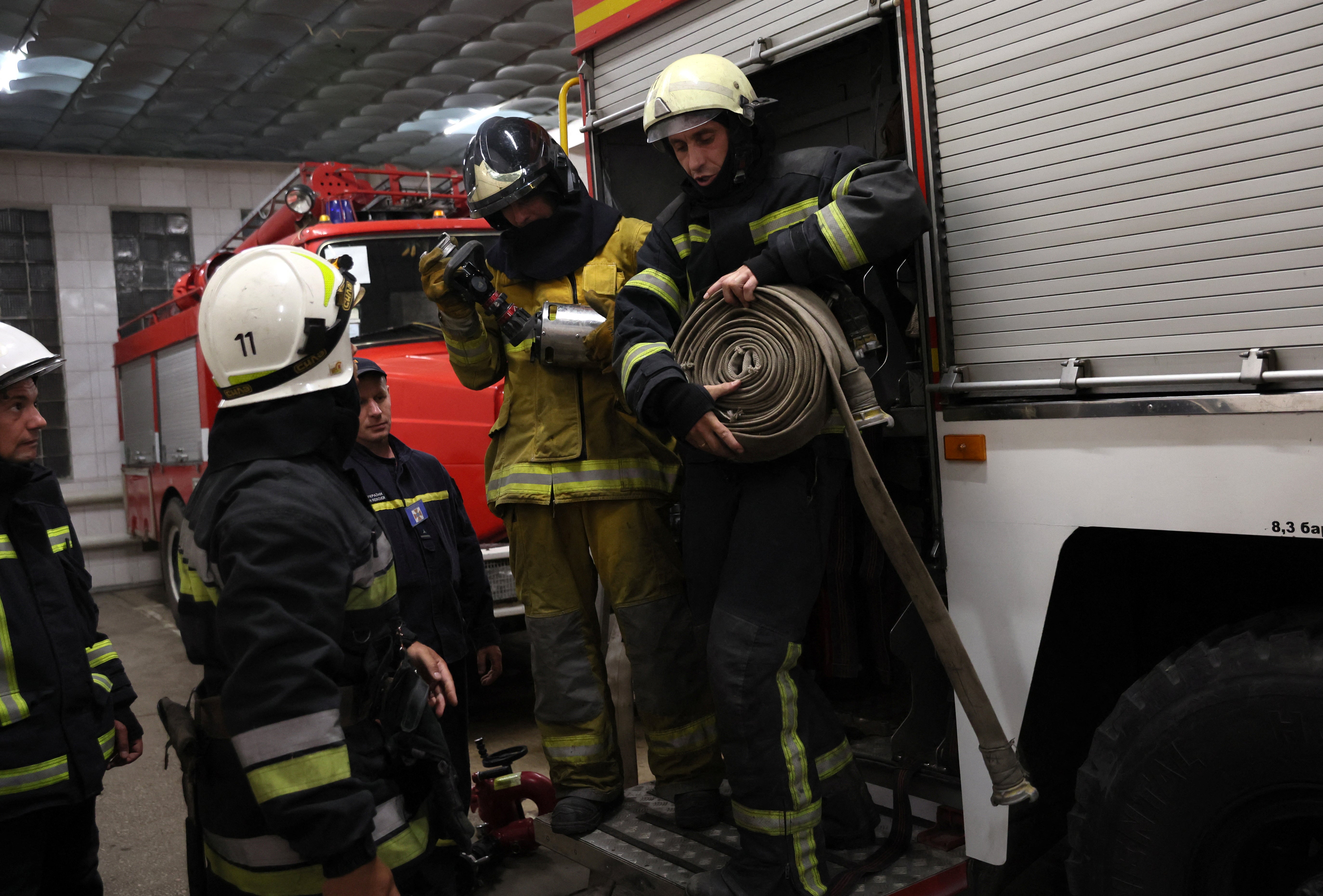 Braving the elements: the team on duty as bombs fall in Kharkiv