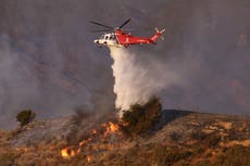 Wildfire erupts, spurring mandatory evacuations in northern Los Angeles County