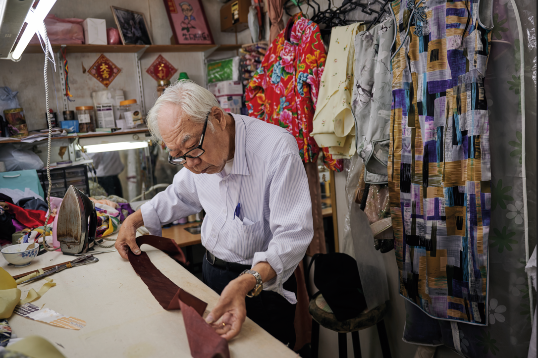 Shanghai Street hosts a wealth of artesans crafting high quality leather and silk goods