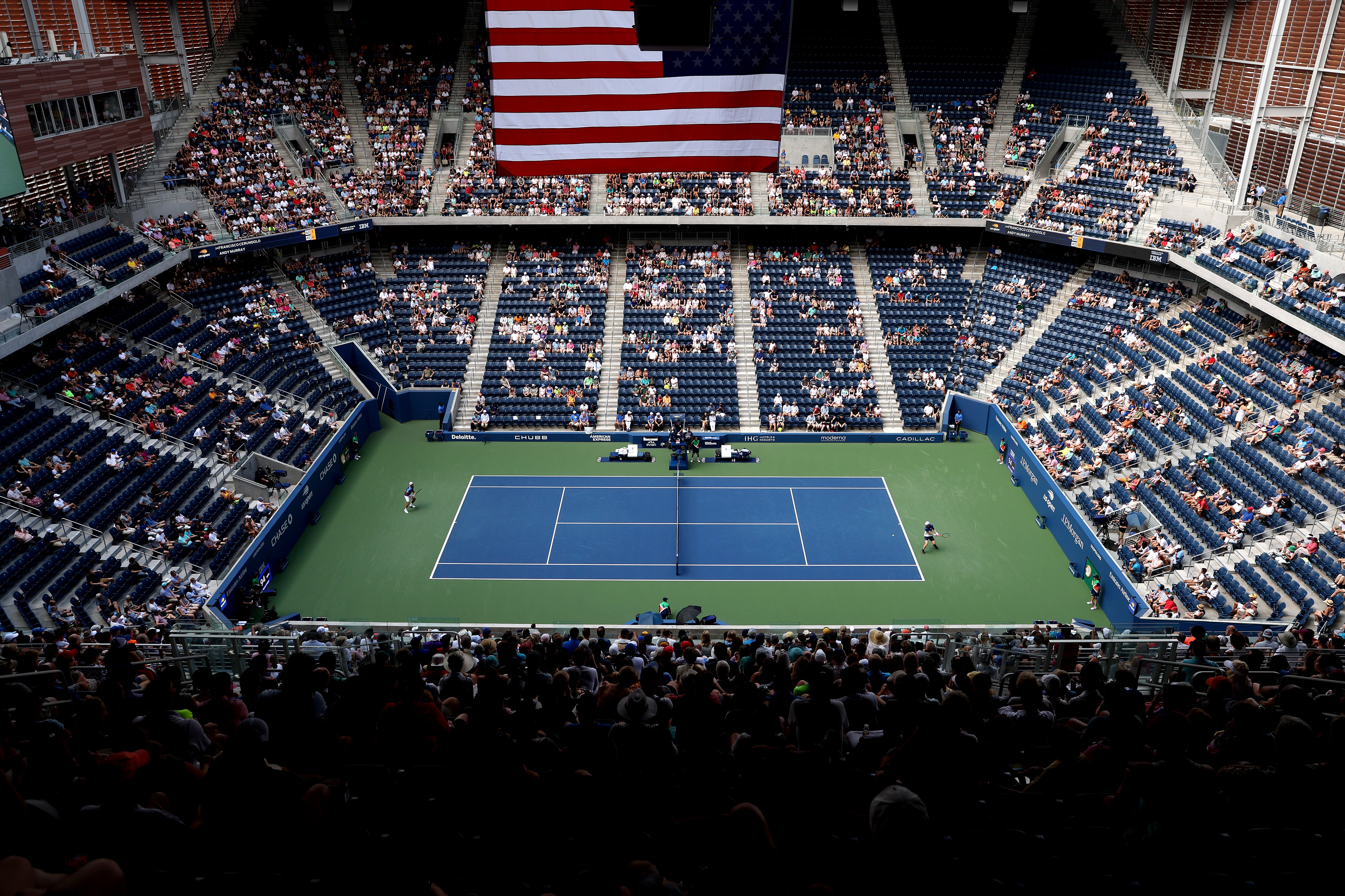 A view of the court at Flushing Meadows