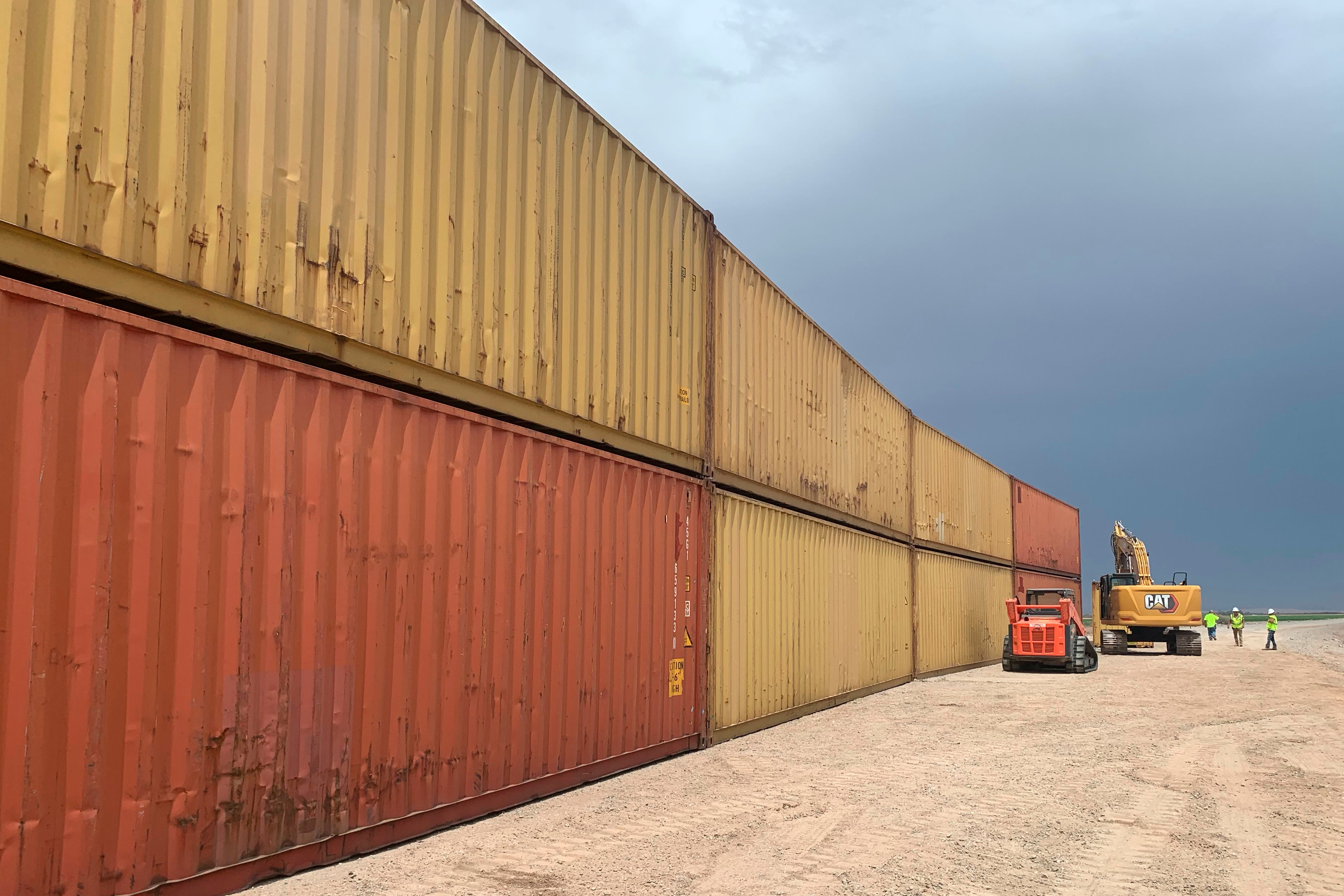 Border Wall Shipping Containers