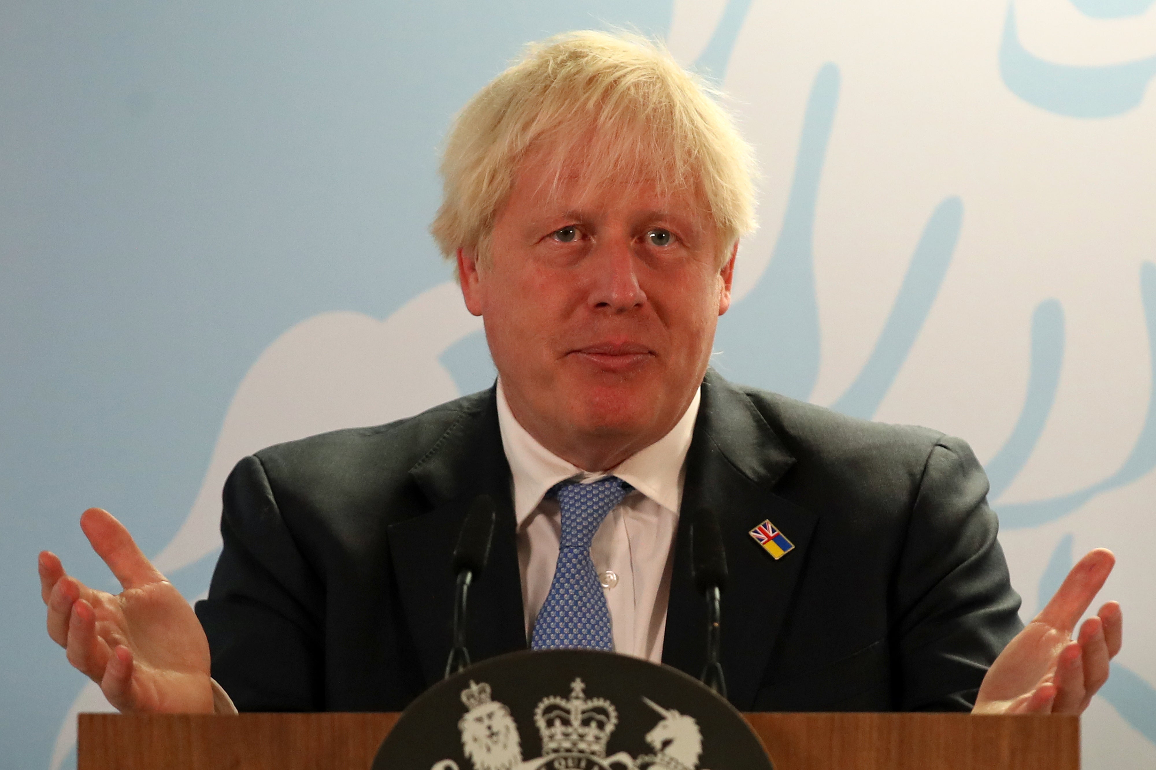 Boris Johnson will be giving his farewell as prime minister on Monday after three years