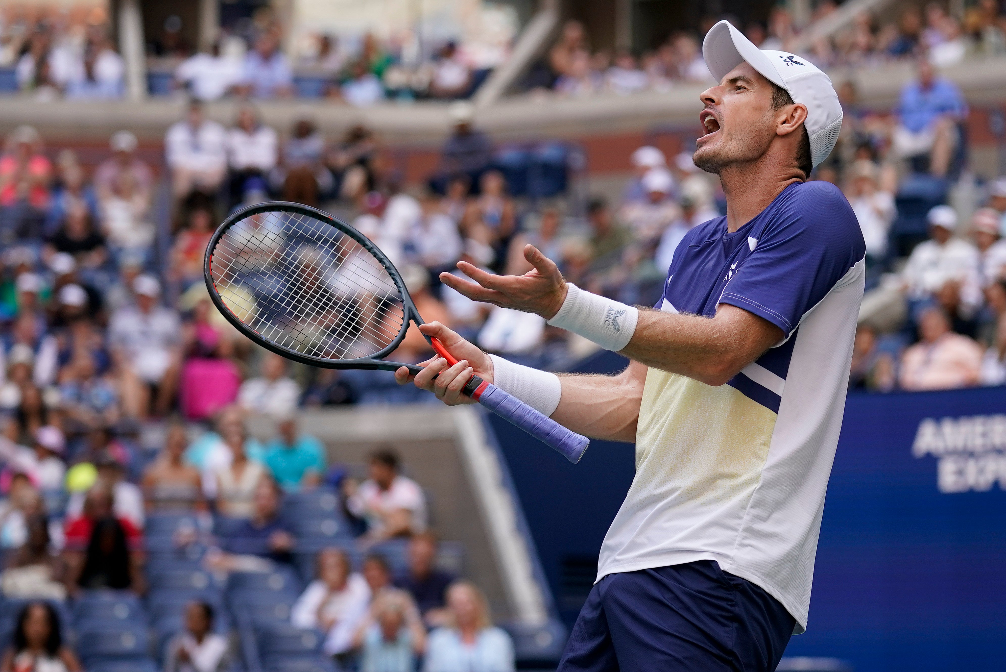 Andy Murray was unable to pull off a comeback against Matteo Berrettini (Seth Wenig/AP)