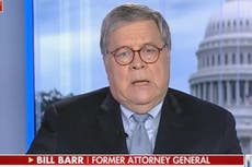 Bill Barr tears apart Trump’s secret papers defence on Fox News saying Justice Department was being ‘jerked around’