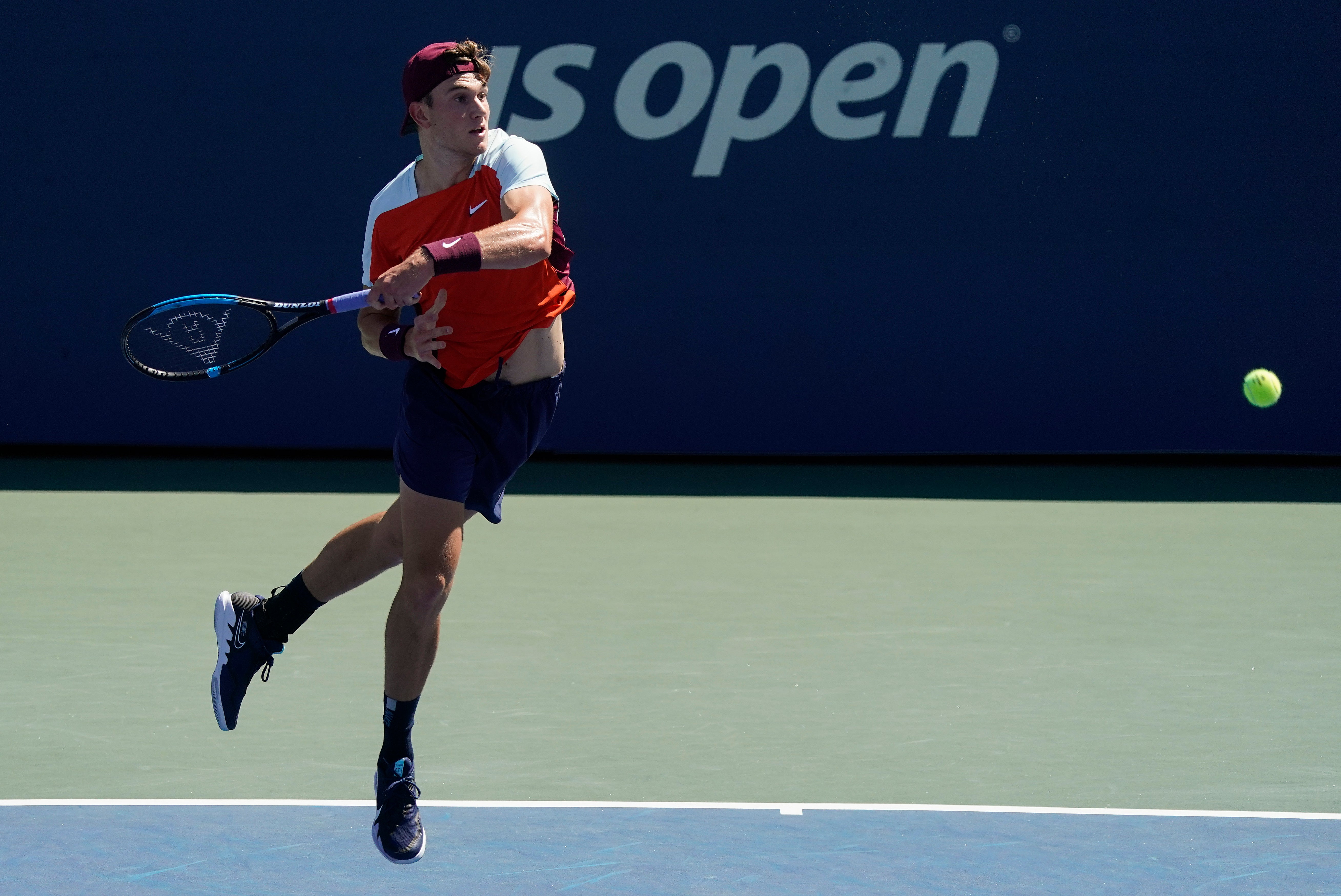 Jack Draper strikes a forehand (John Minchillo/AP)