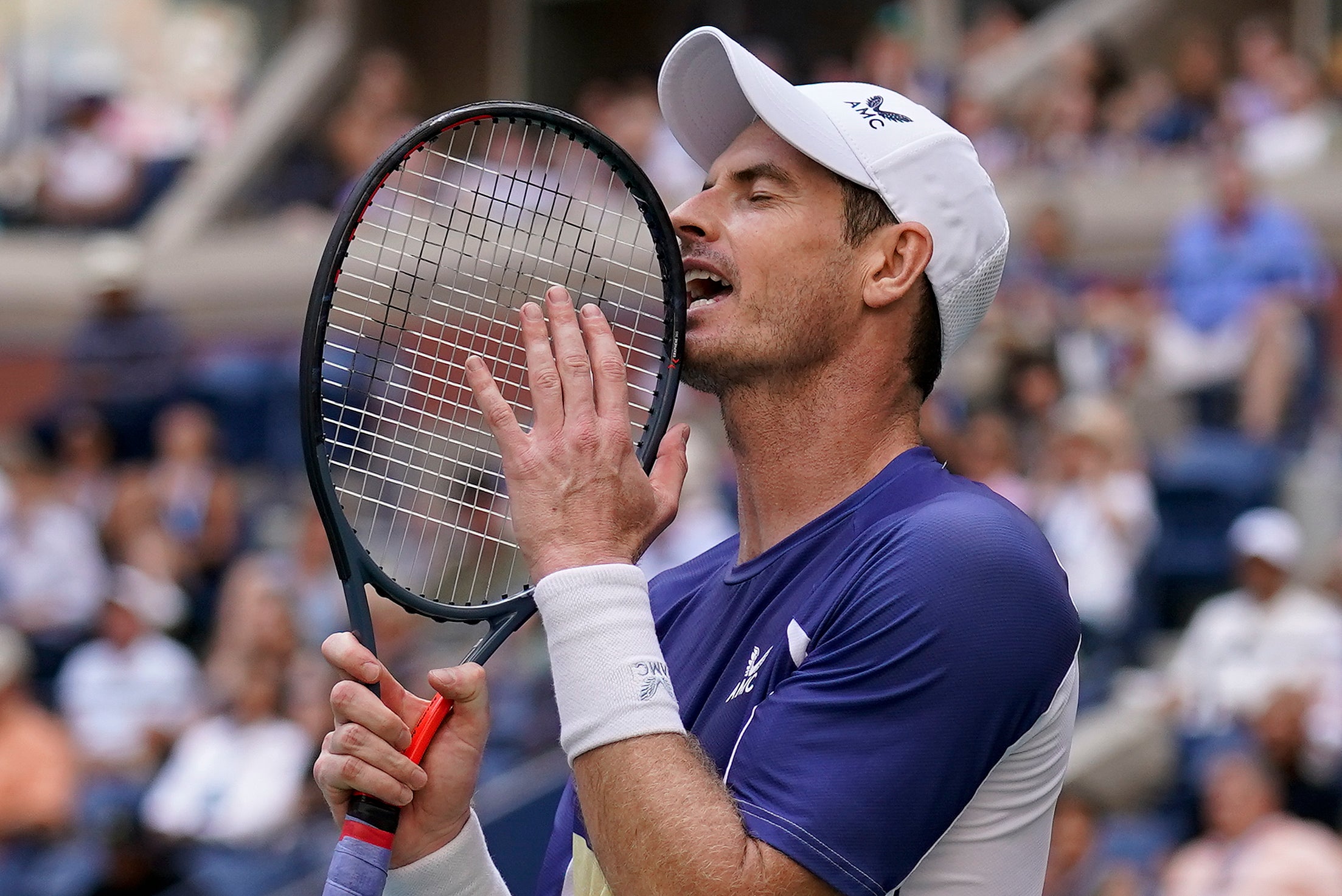 Andy Murray lost to Matteo Berrettini (Seth Wenig/AP)