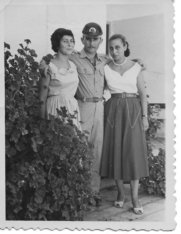 Shaul with his adopted sister Martha, left, and cousin Eva, in 1956 (Handout from Shaul Ladany/PA)