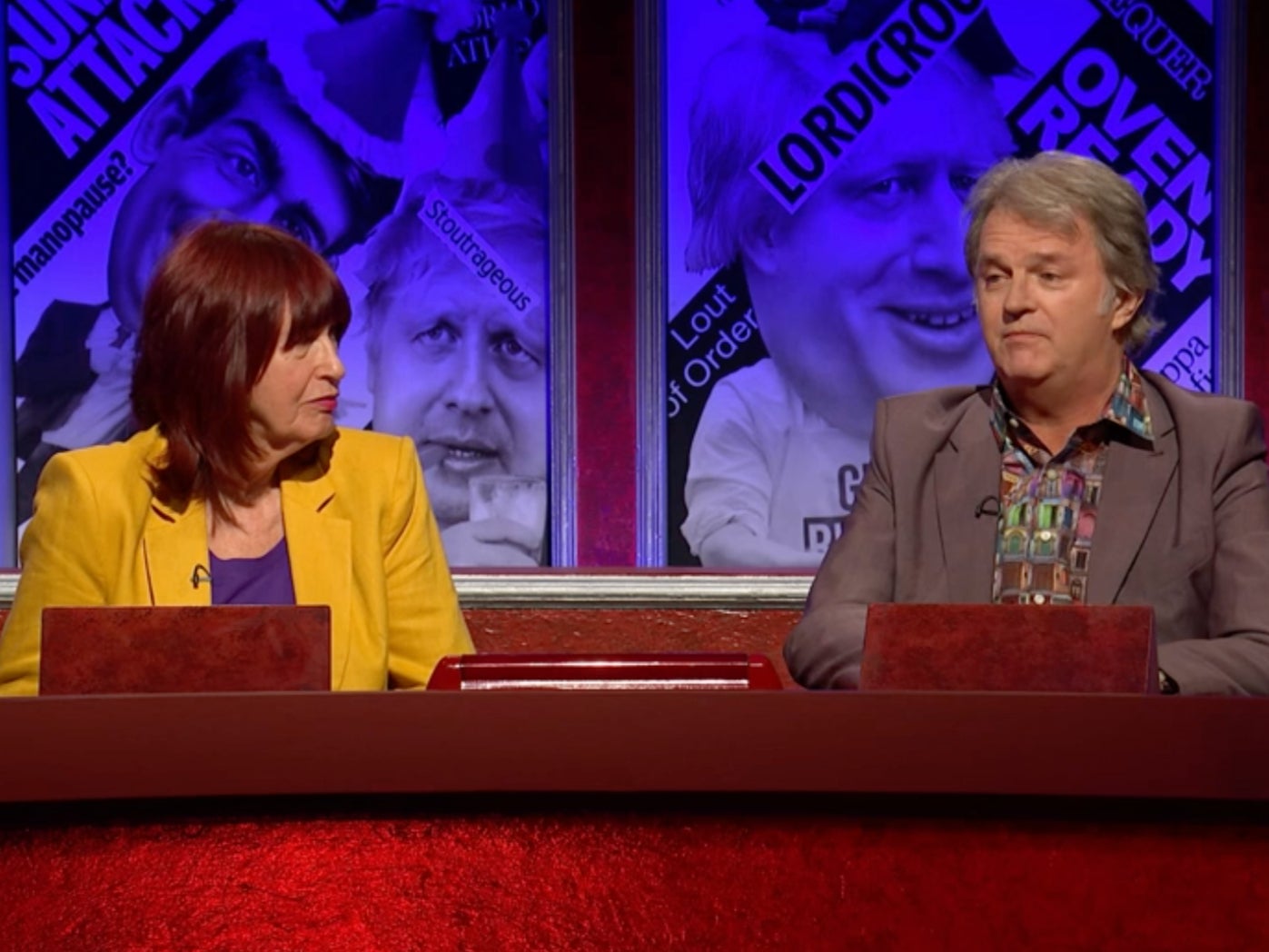 Janet Street-Porter and Paul Merton on ‘Have I Got News for You’s special Boris Johnson episode