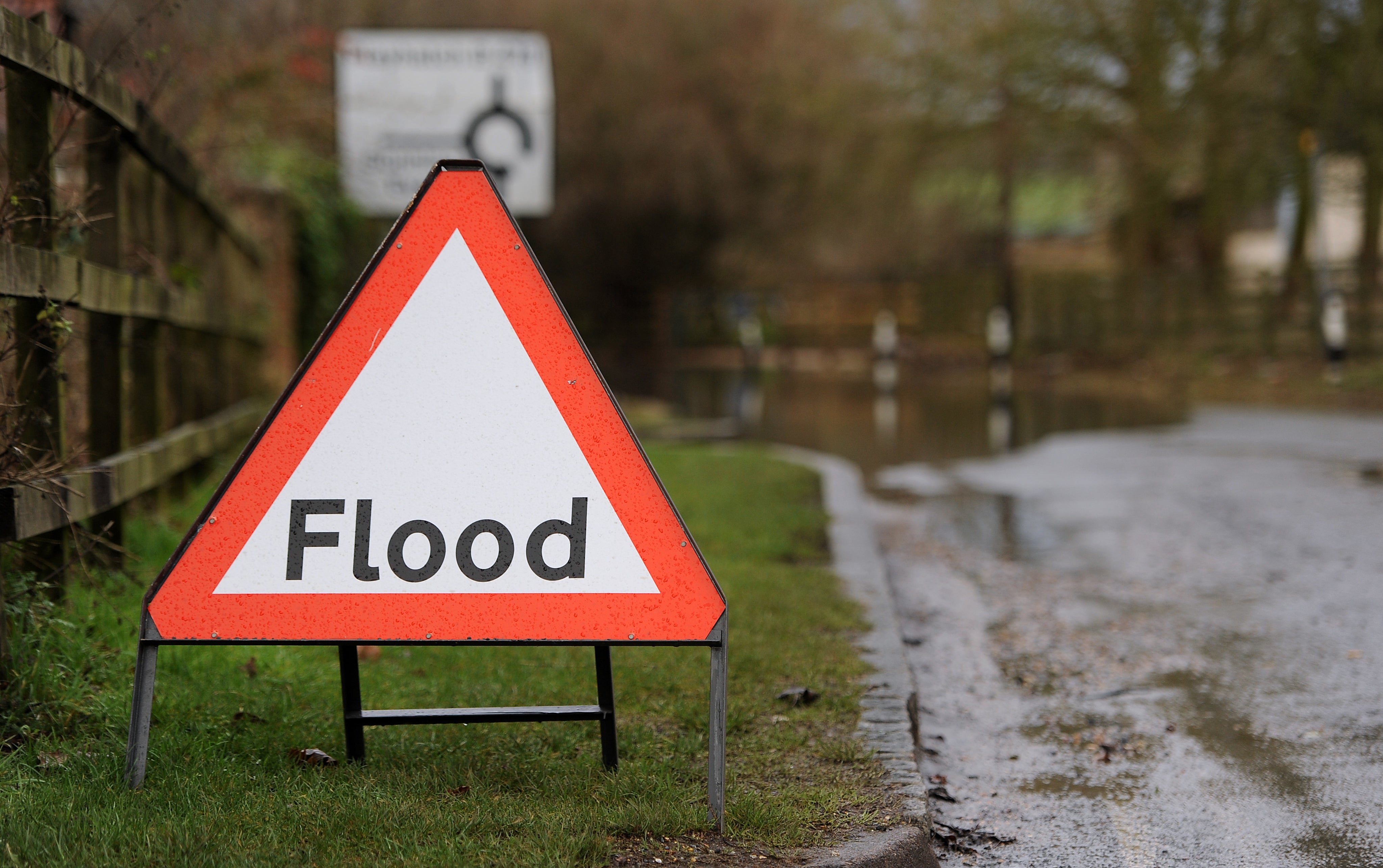 The yellow weather warning was expanded on Saturday (Andrew Matthews/PA)