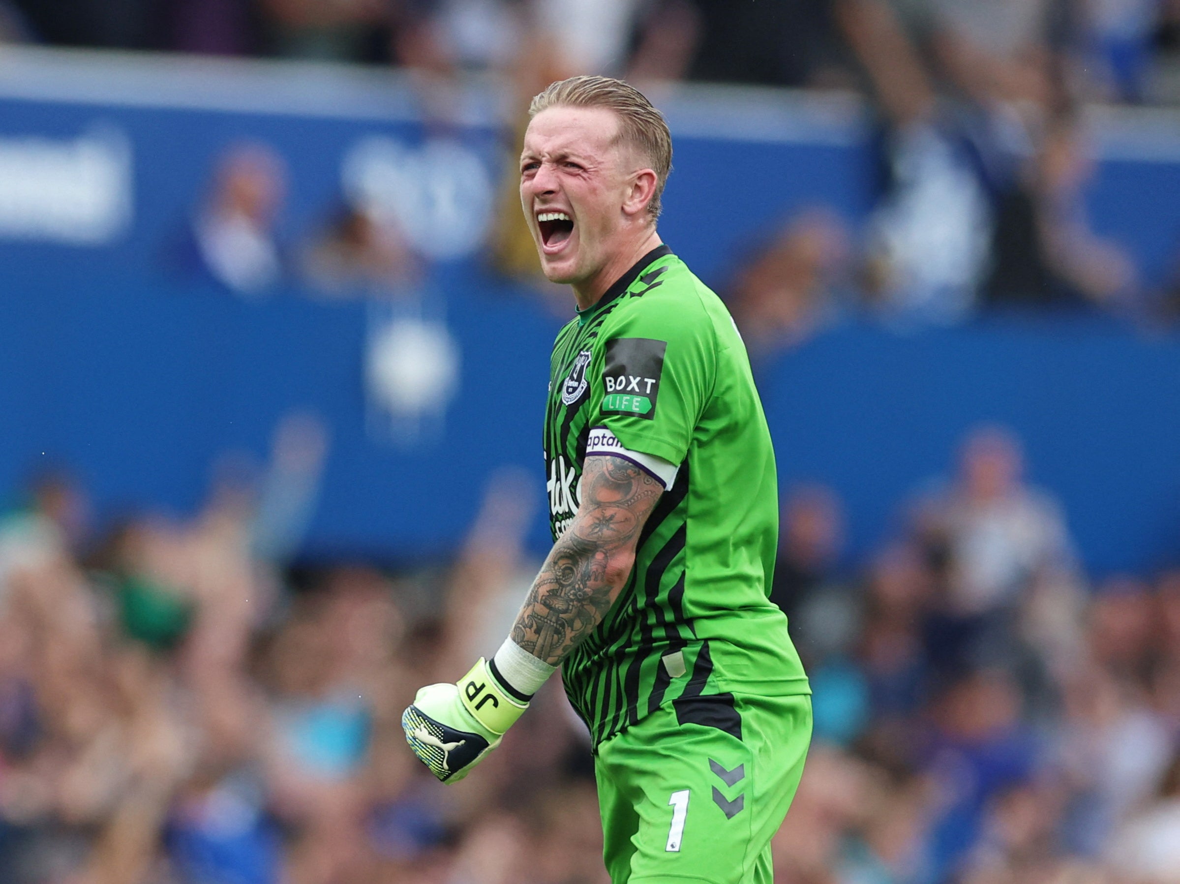 Jordan Pickford was sensational against Liverpool