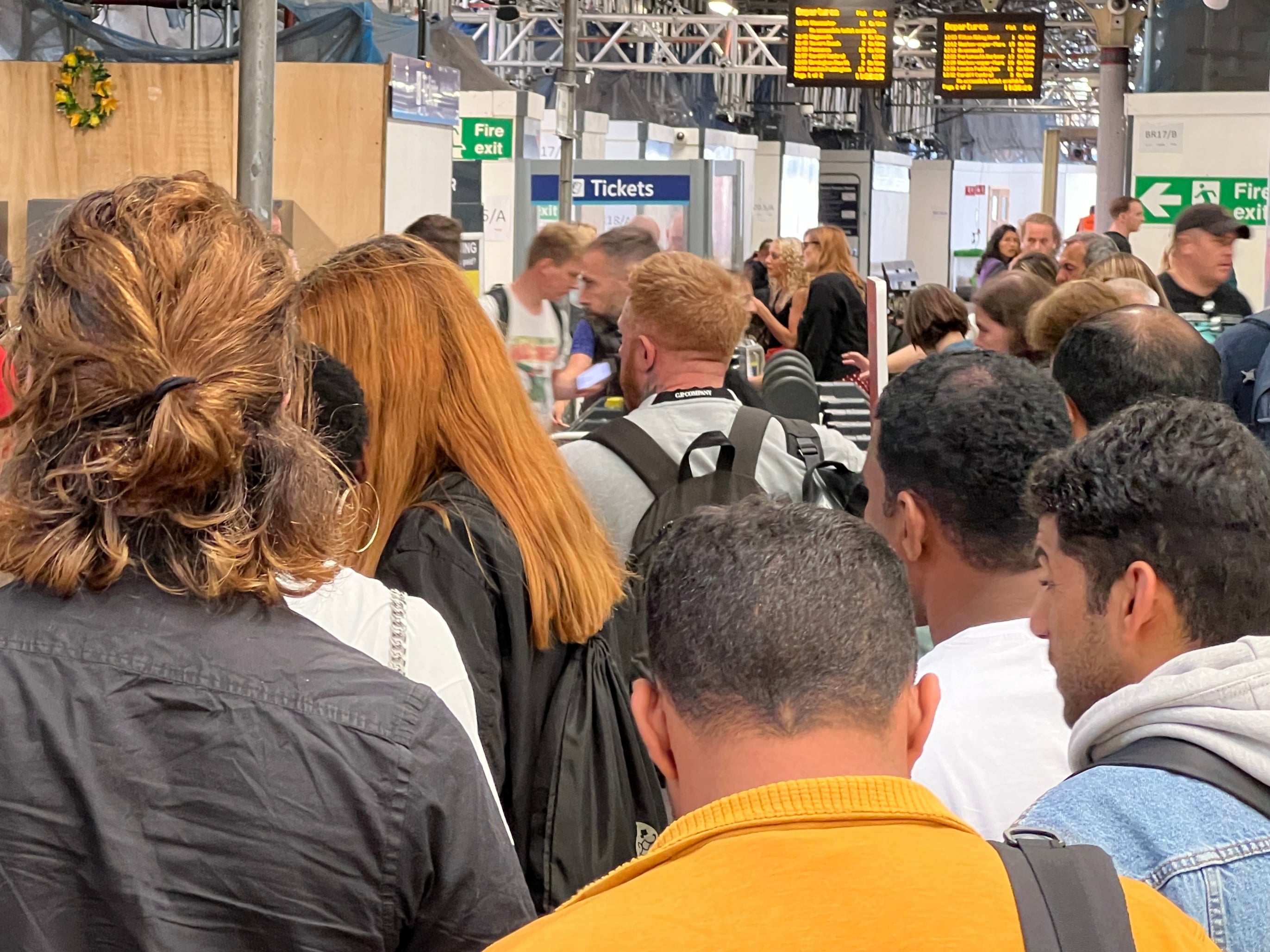 Heading for the exit: passengers at Bristol Temple Meads station