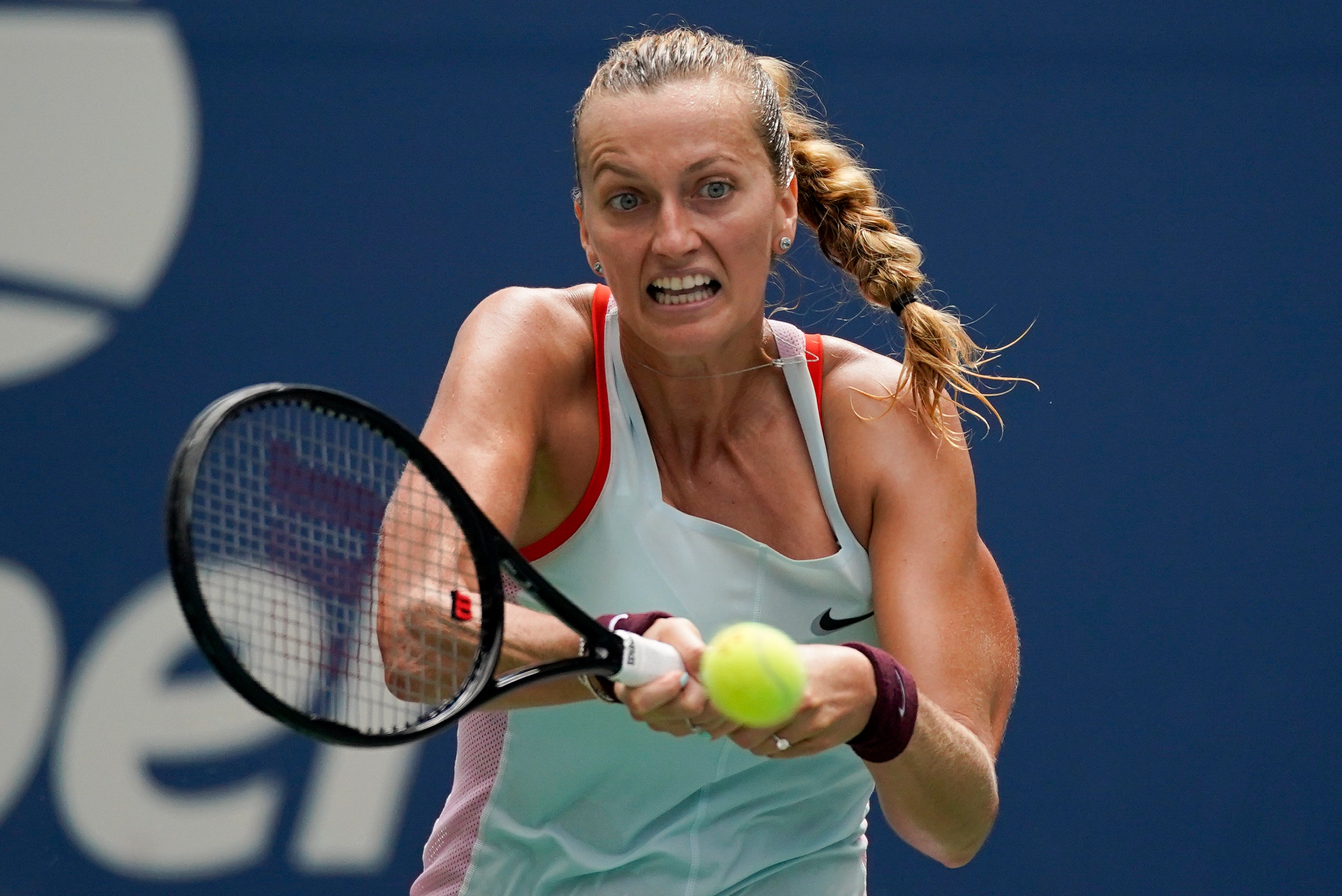 Petra Kvitova battled past Garbine Muguruza (Eduardo Munoz Alvarez/AP)