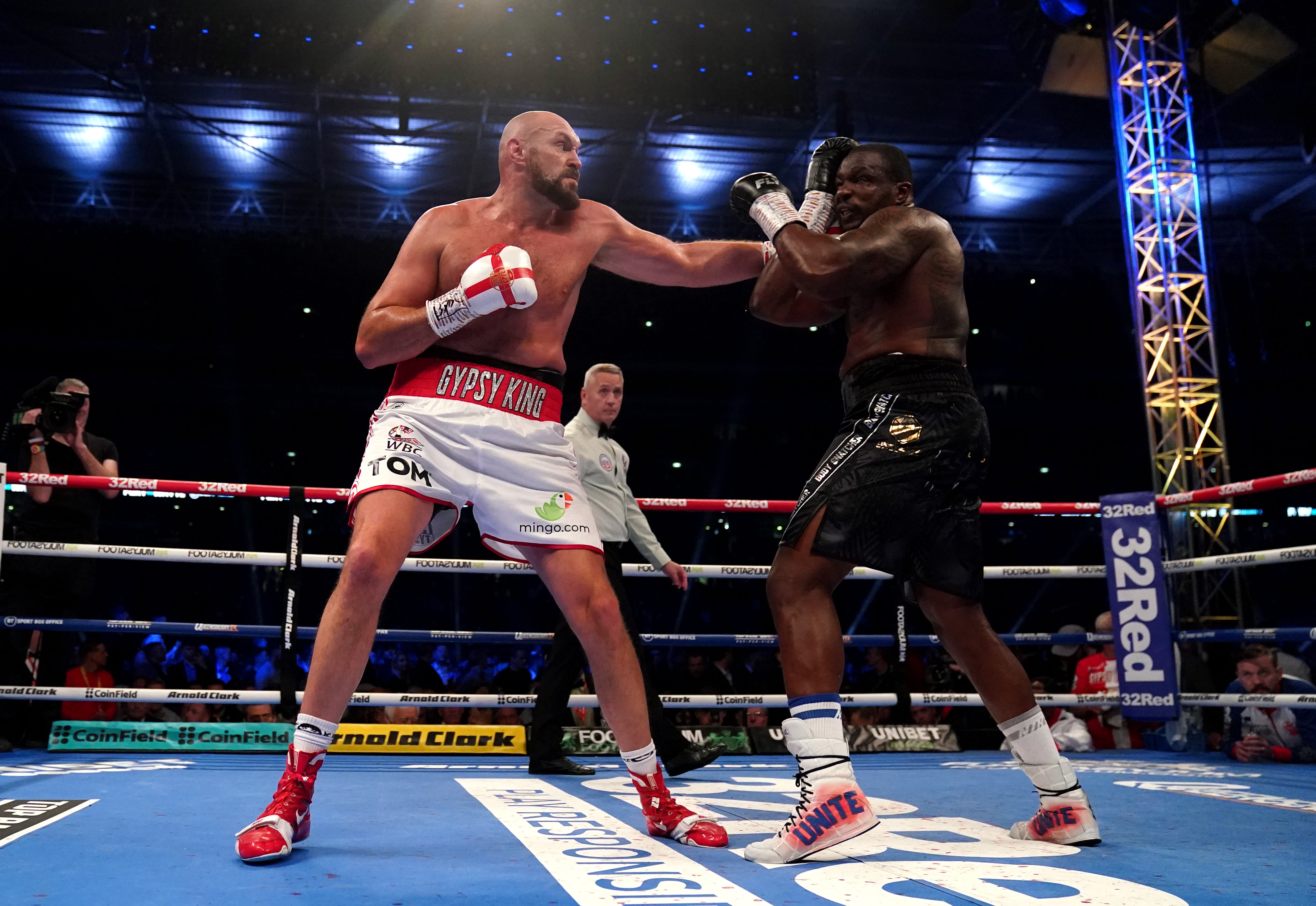 Tyson Fury (left) said he had retired after beating Dillian Whyte (Nick Potts/PA)