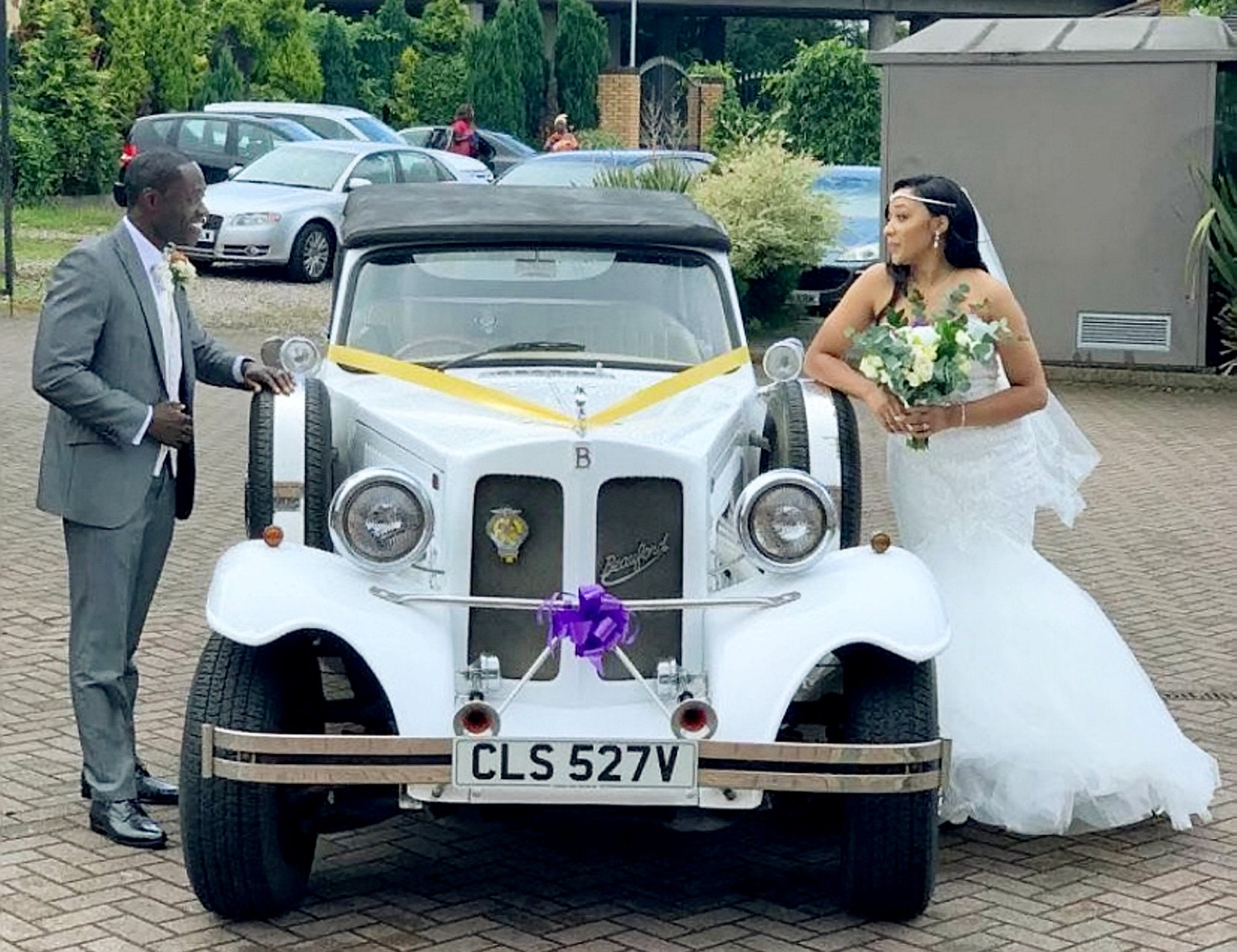 Nana Osei-Adjei and Tremaine Osei-Adjei on their wedding day