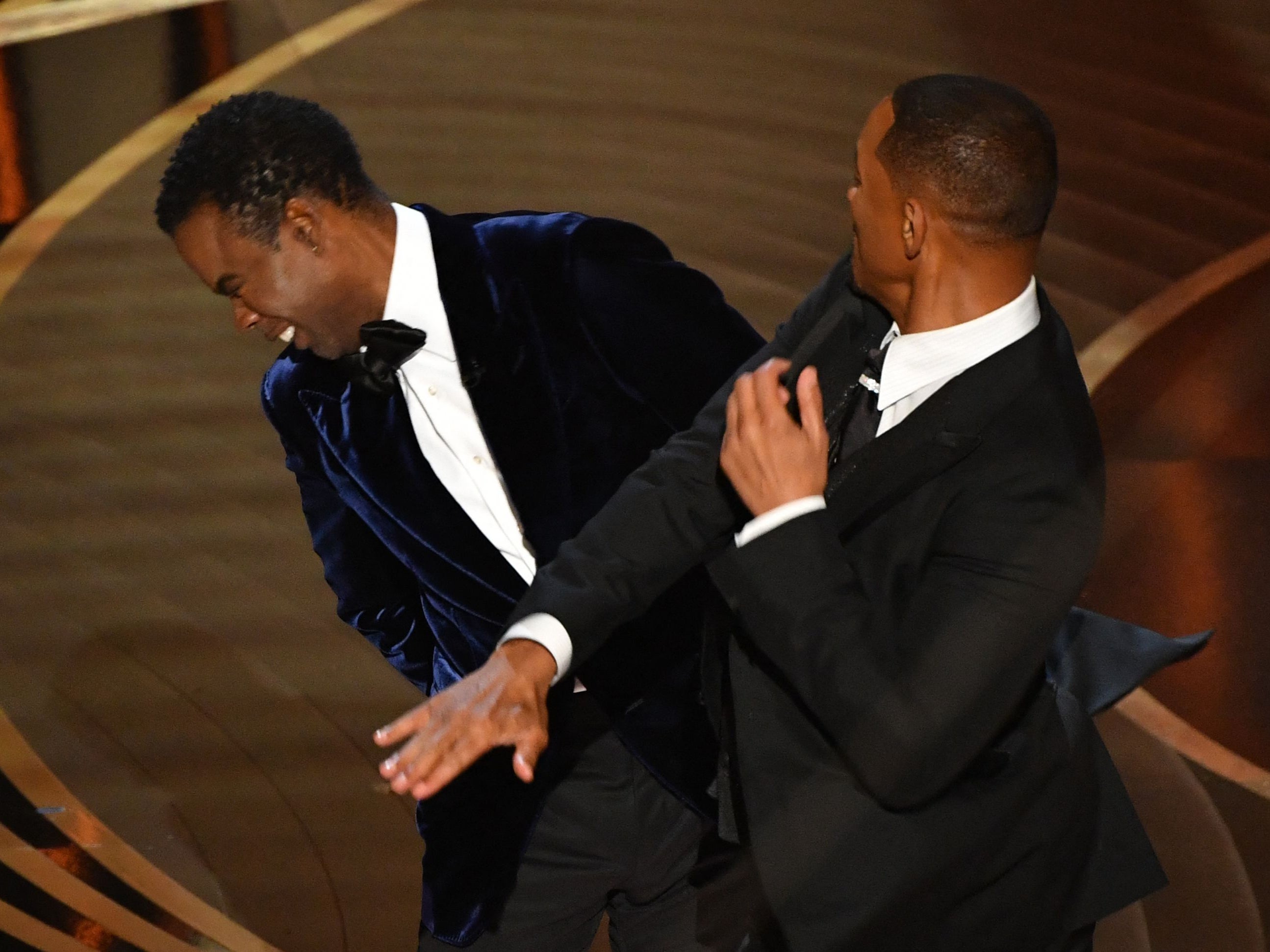 Will Smith hitting Chris Rock at the Oscars