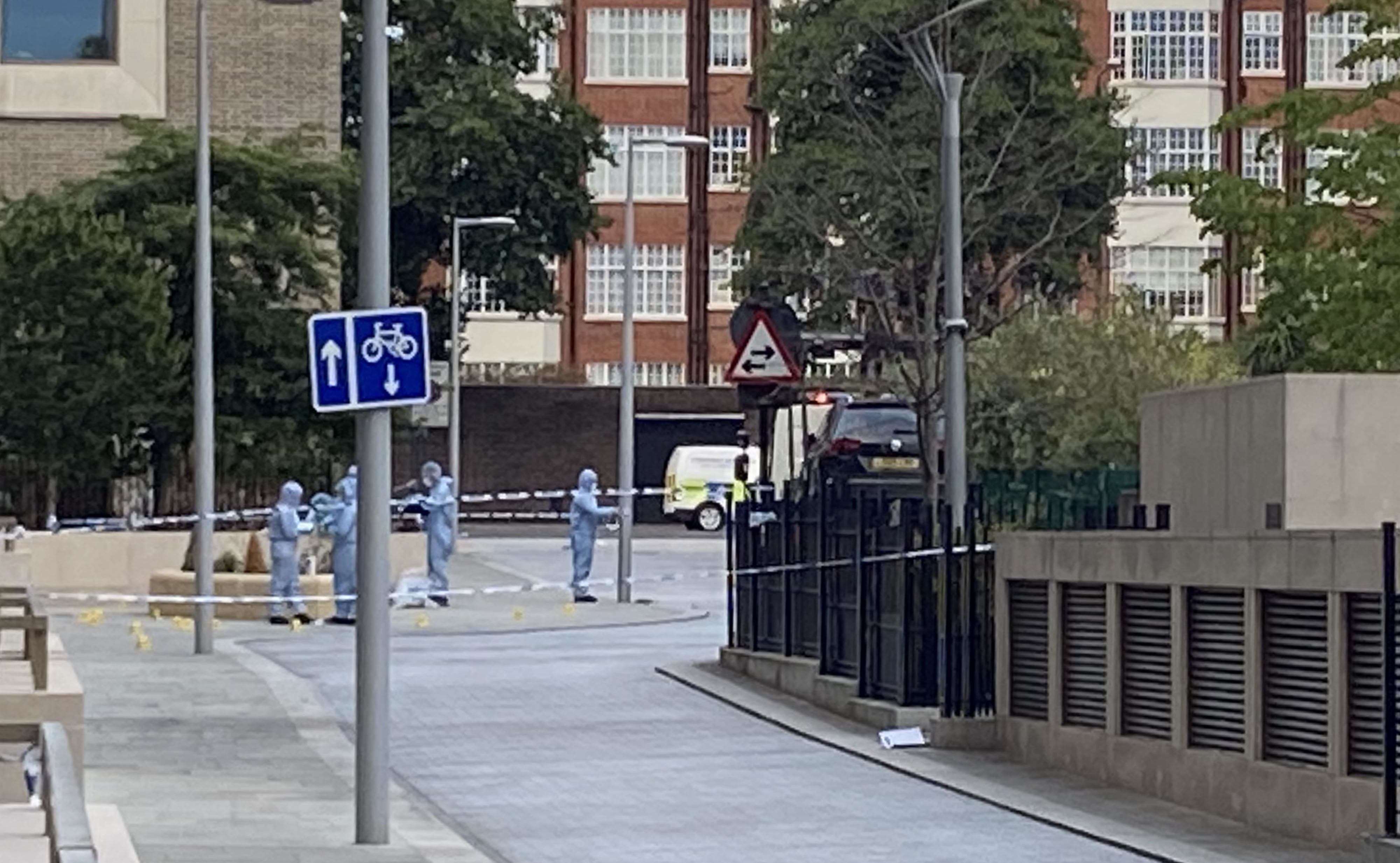 The scene near Kensington High Street (Gina Kalsi/PA)