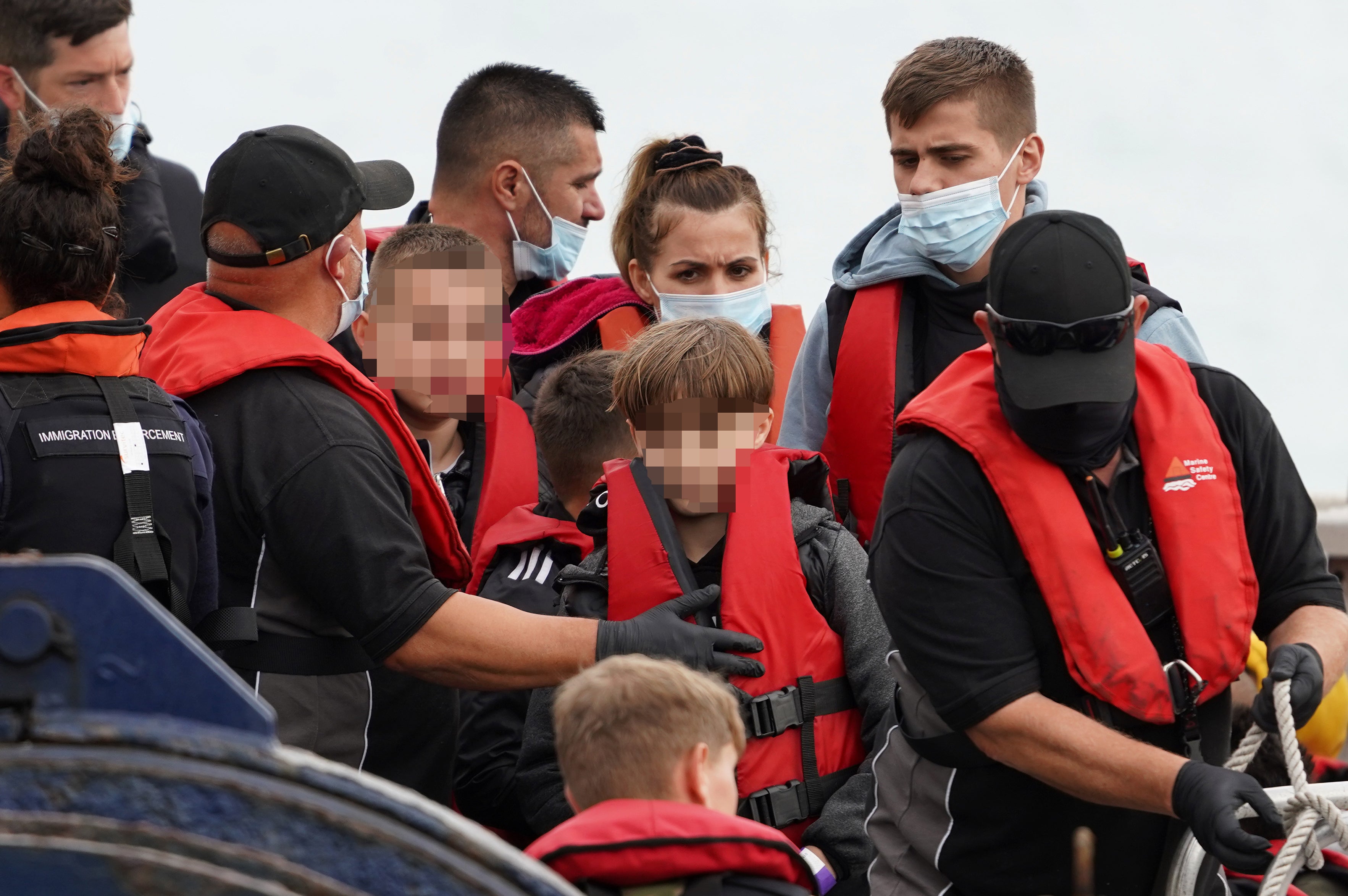 More than 1,000 migrants crossed the Channel to the UK on Sunday (Gareth Fuller/PA)