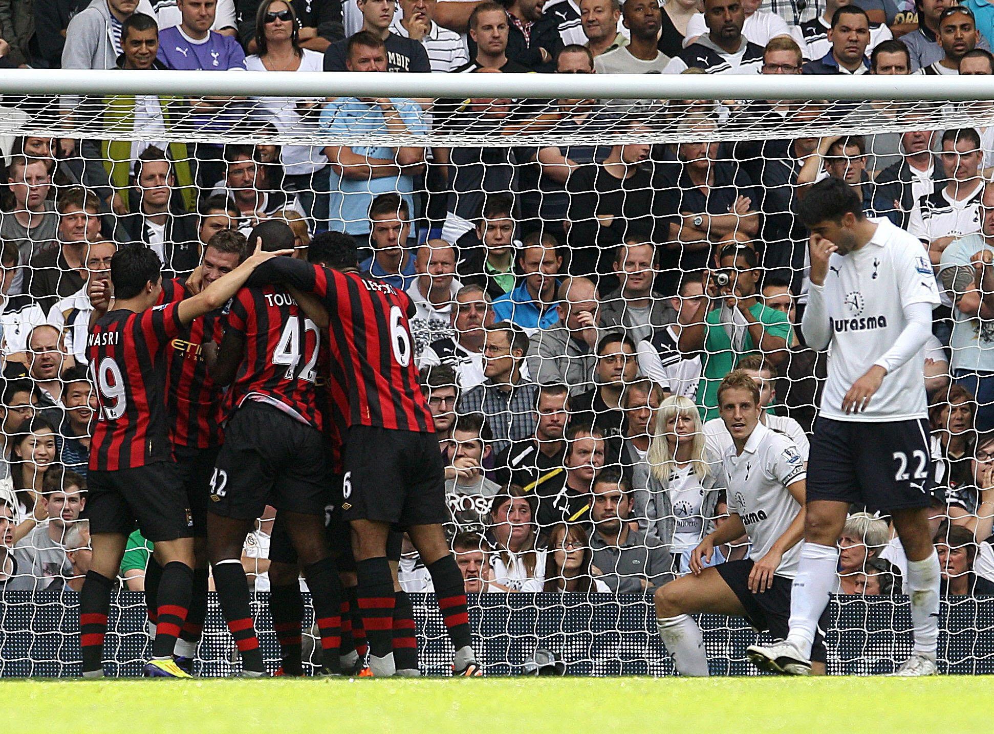 Defeat to Manchester City left Tottenham bottom in August 2012 (Lewis Whyld/PA)