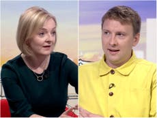 Joe Lycett says Liz Truss had ‘a face like a slapped arse’ after ‘very right wing’ interview