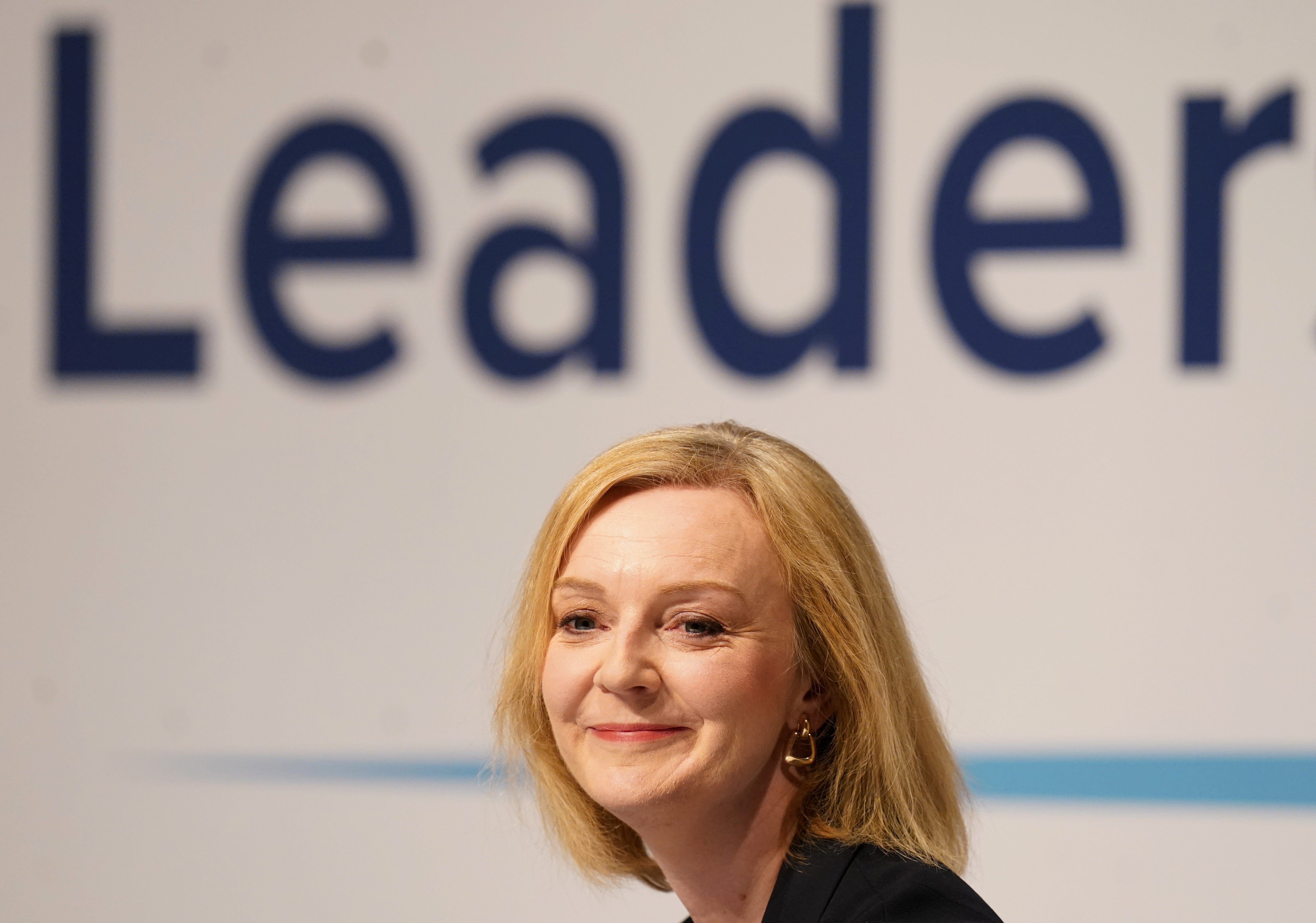 Liz Truss won the leadership contest with 57% share of the vote (Danny Lawson/PA)