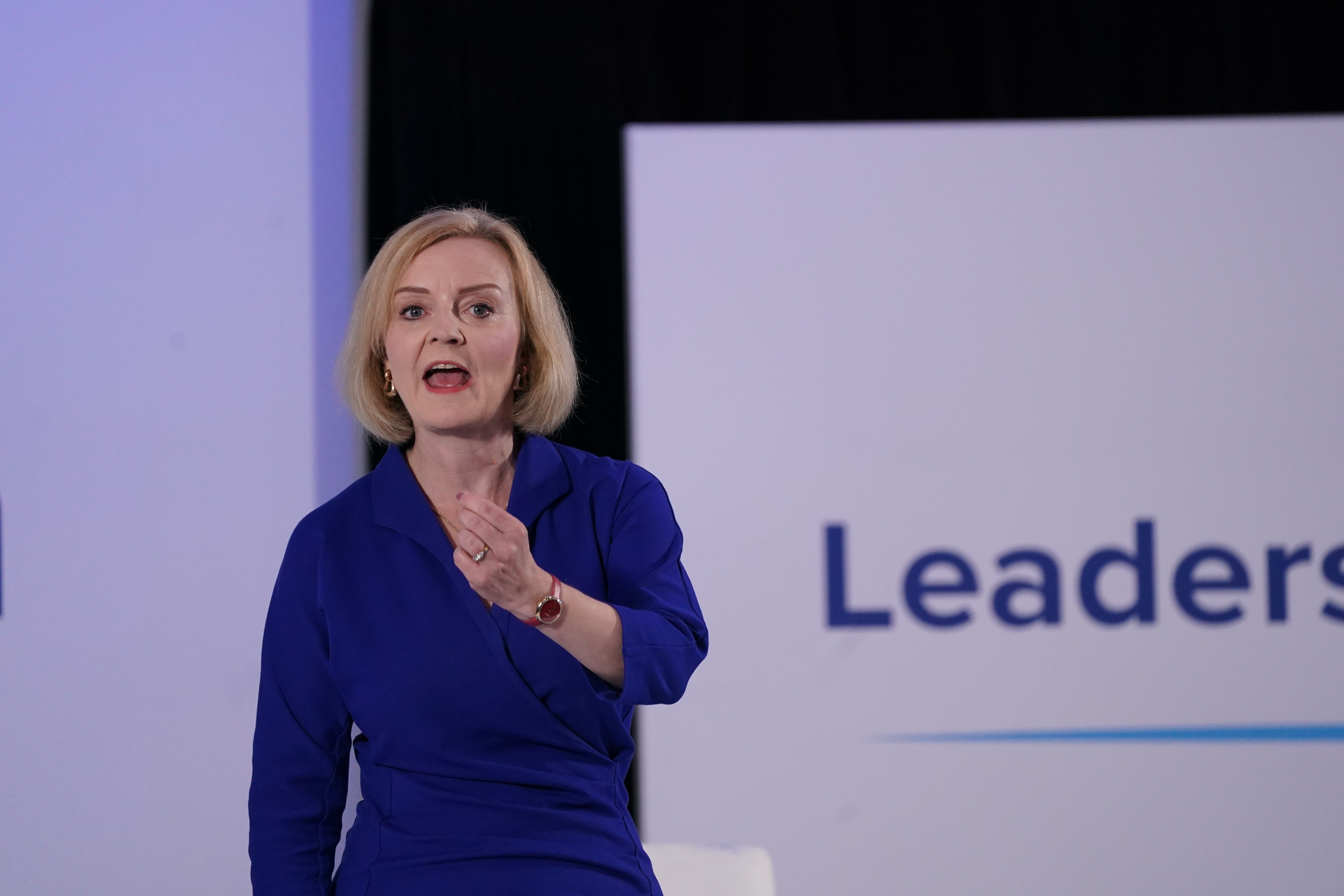 Liz Truss during a hustings event in Norwich (PA)