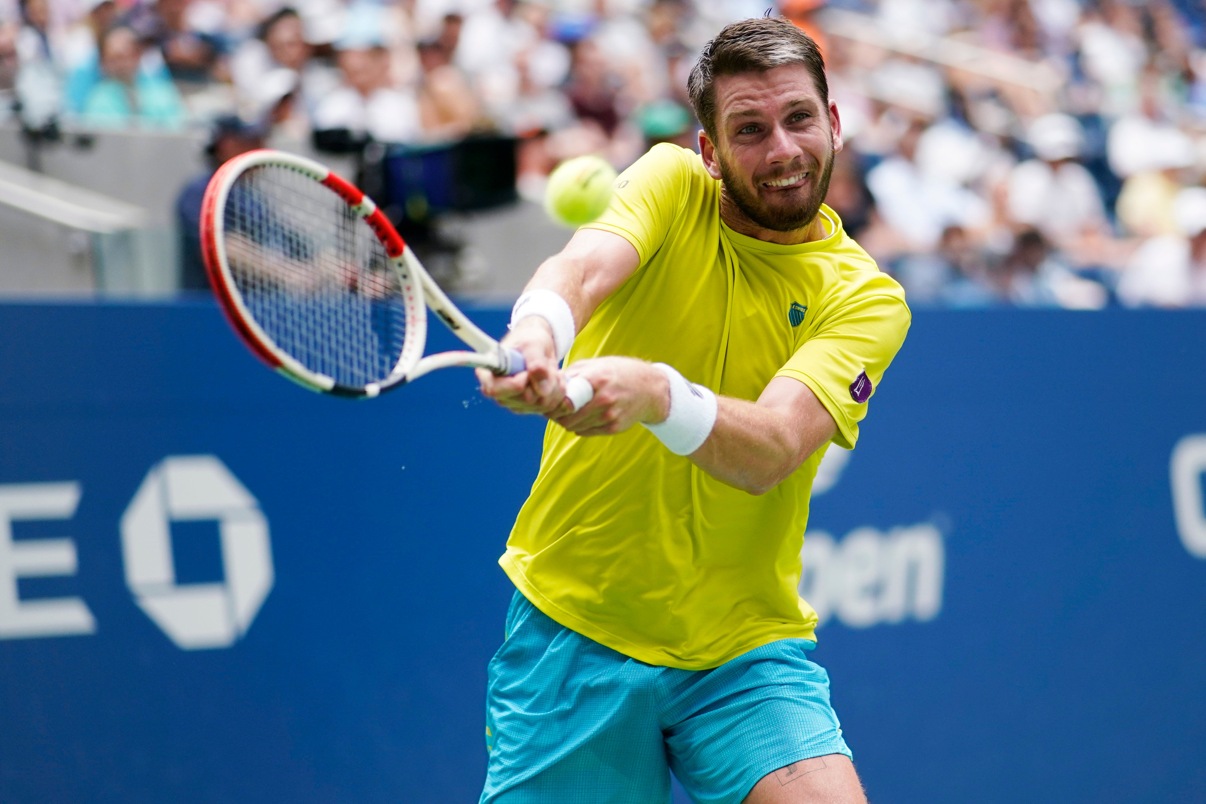 Cameron Norrie was beaten in the fourth round of the US Open (Eduardo Munoz Alvarez/AP)