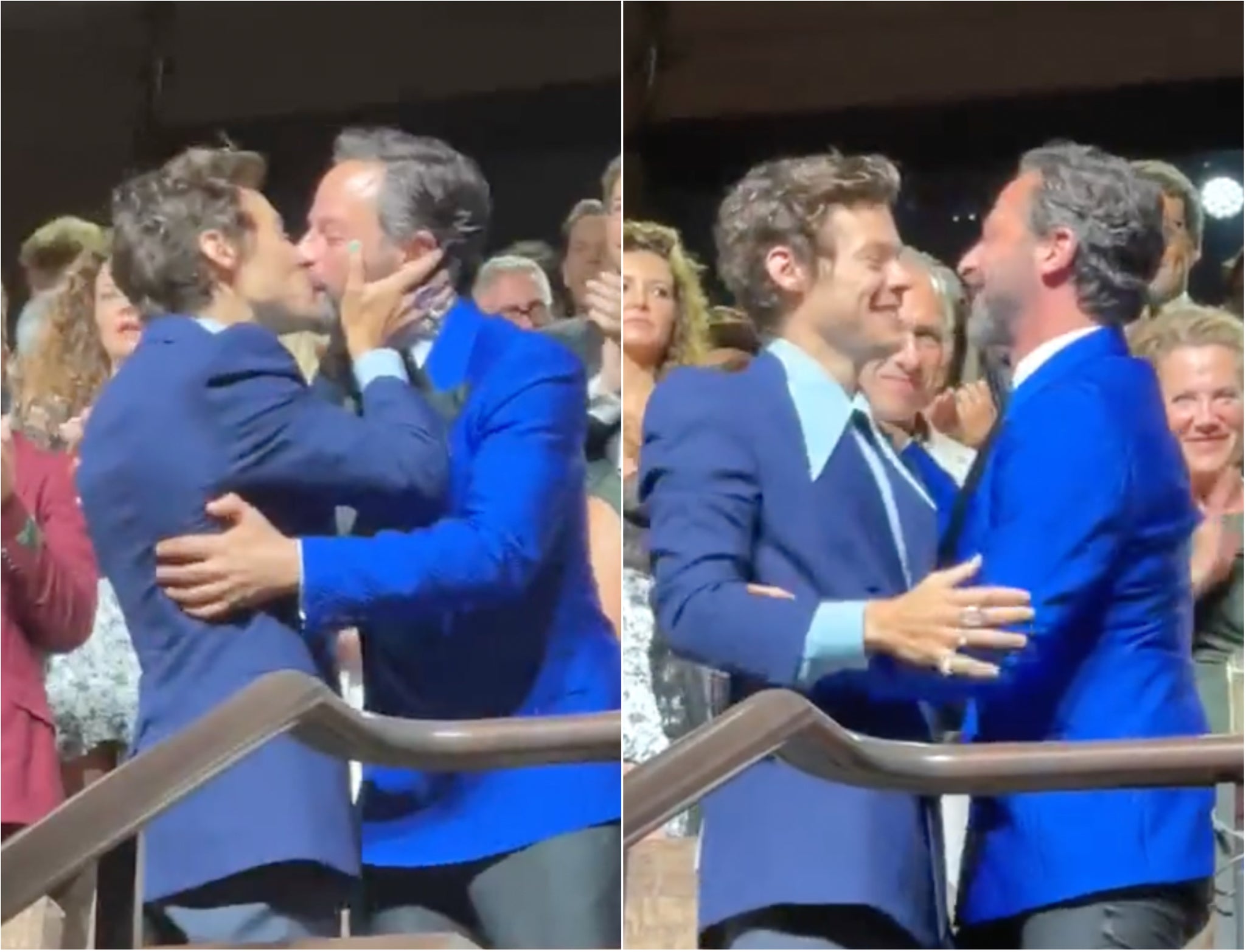 Harry Styles kissed Nick Kroll during the standing ovation for ‘Don’t Worry Darling’