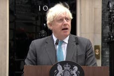 Boris Johnson says Tories ‘changed the rules’ as he complains about his removal in final speech as PM