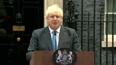 'This is it, folks': Boris Johnson gives farewell speech outside Downing Street