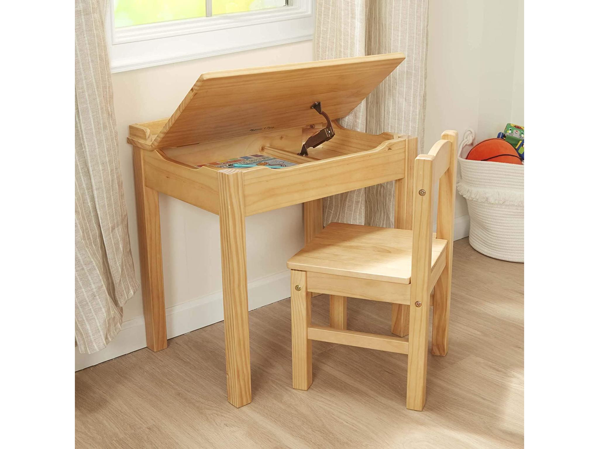 Melissa & Doug lift-top desk and chair