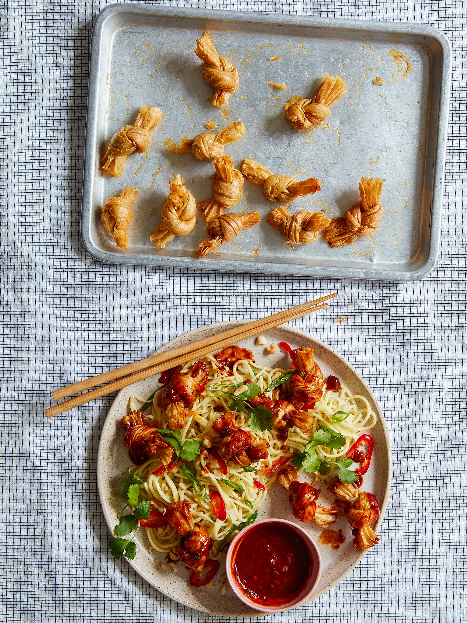 This dan dan noodle-inspired dish is full of spicy and nutty flavours