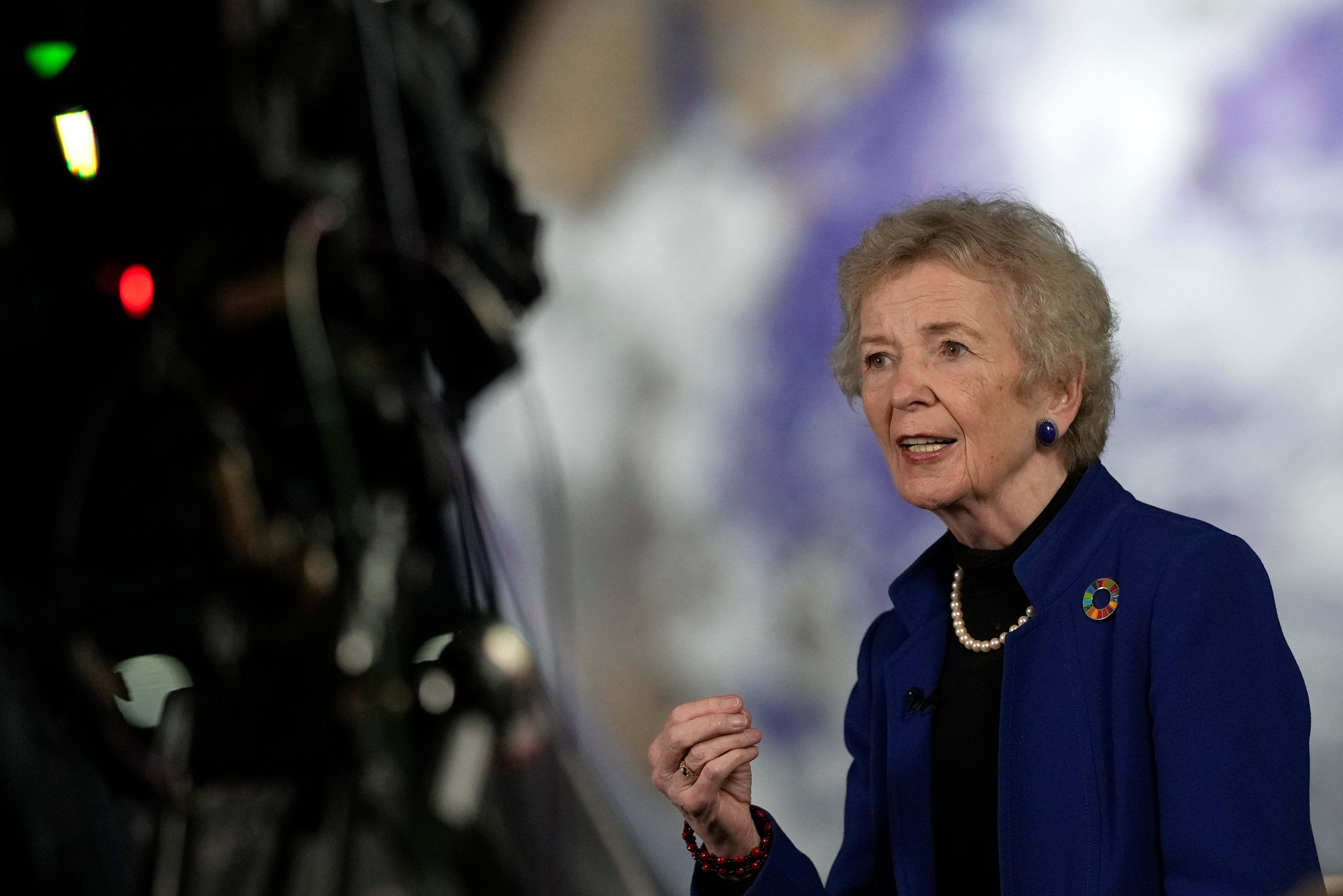 Mary Robinson spoke at the Cop26 climate summit in Glasgow