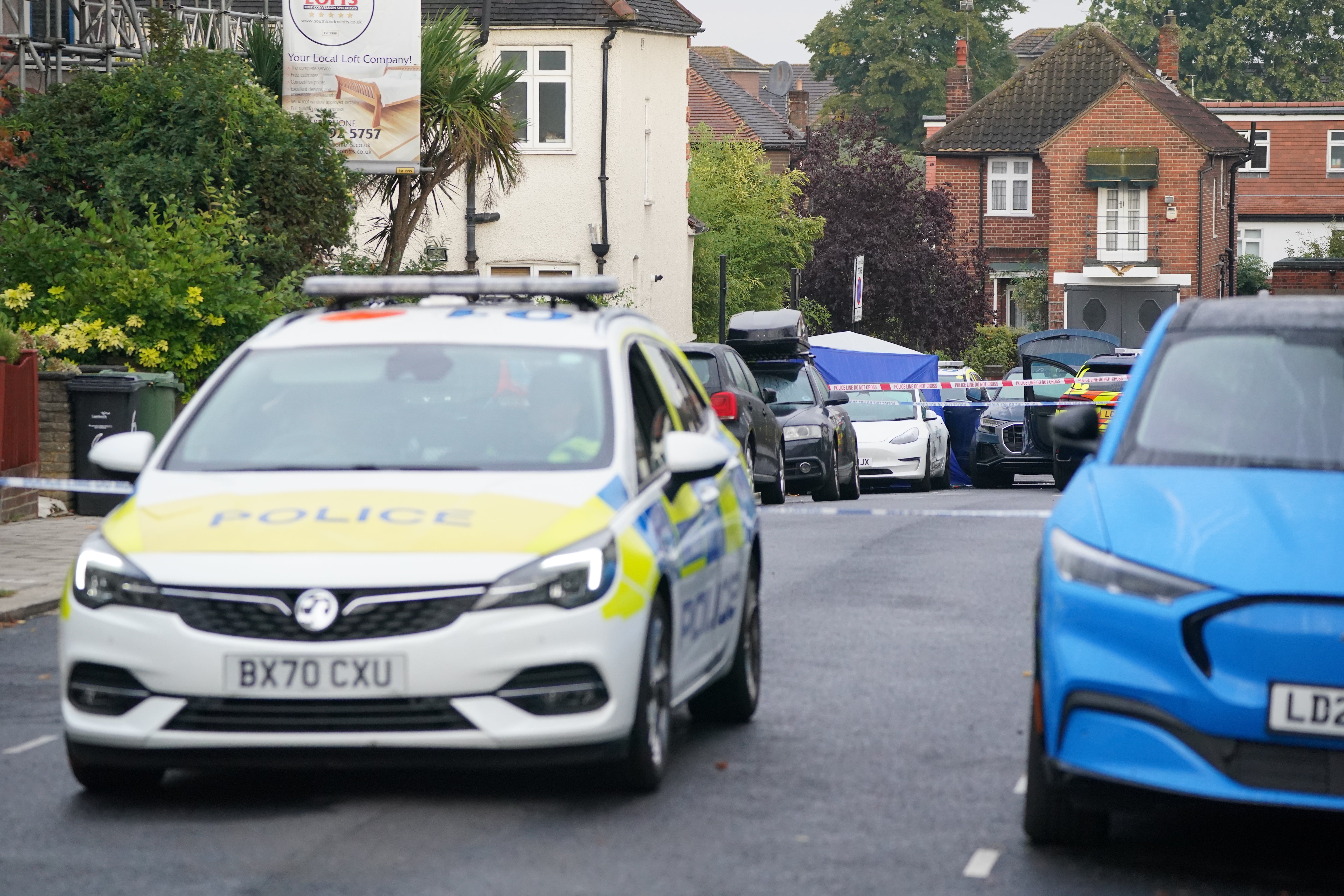 The scene in Kirkstall Gardens (Jonathan Brady/PA)