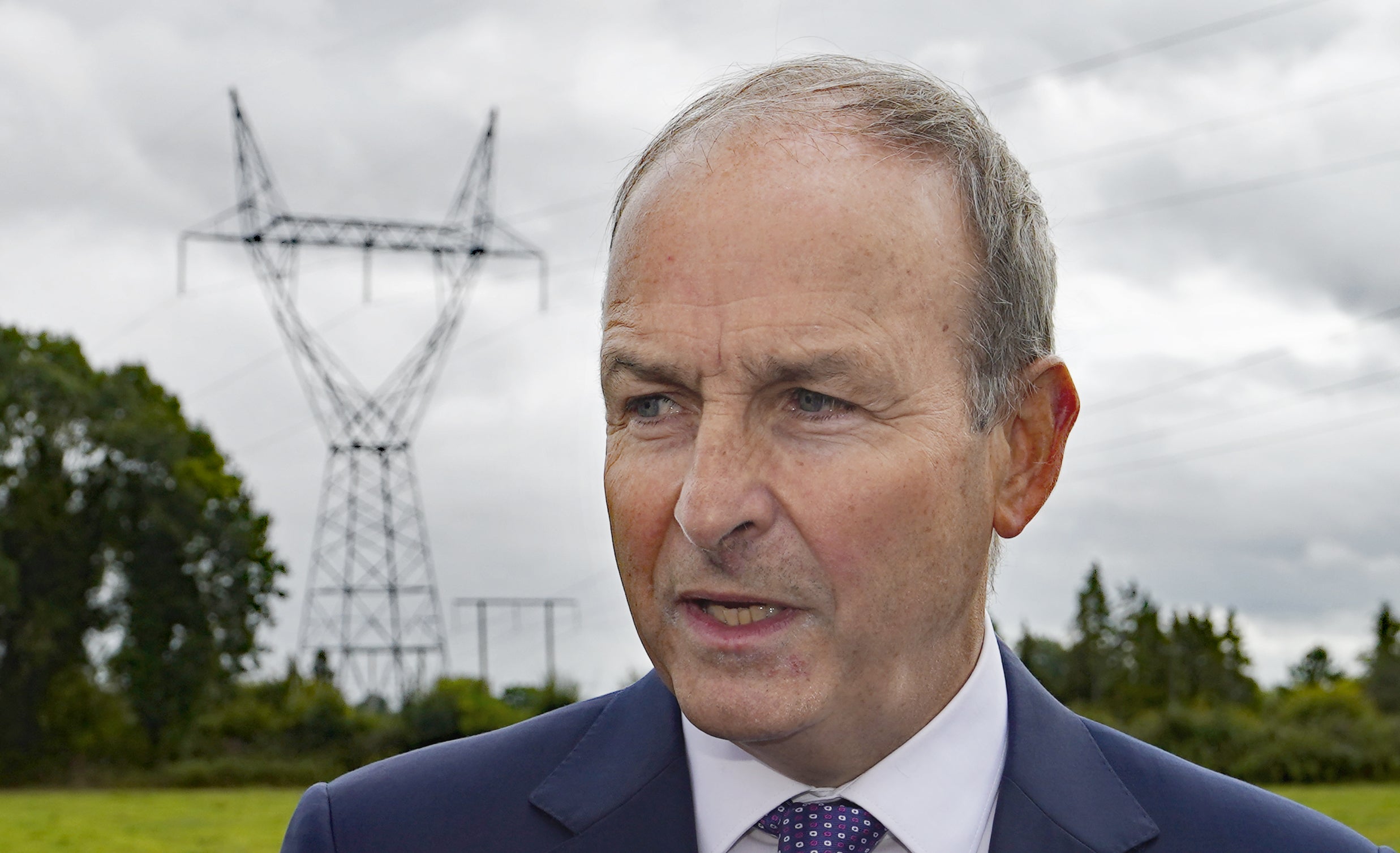 Taoiseach Micheal Martin in Co Offaly ( (Niall Carson/PA)