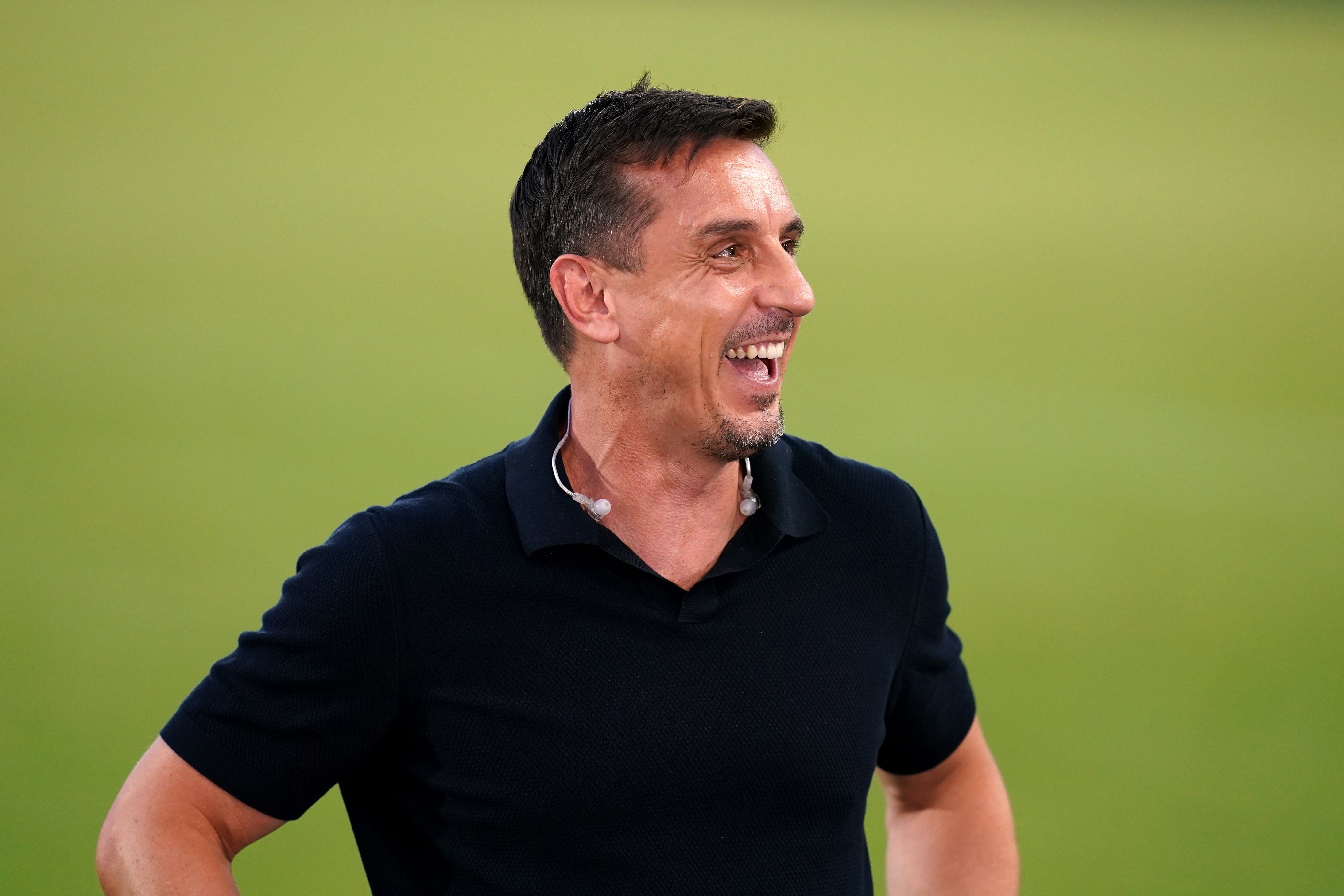 Gary Neville introduced The Overlap Fan Debate Xtra (John Walton/PA)