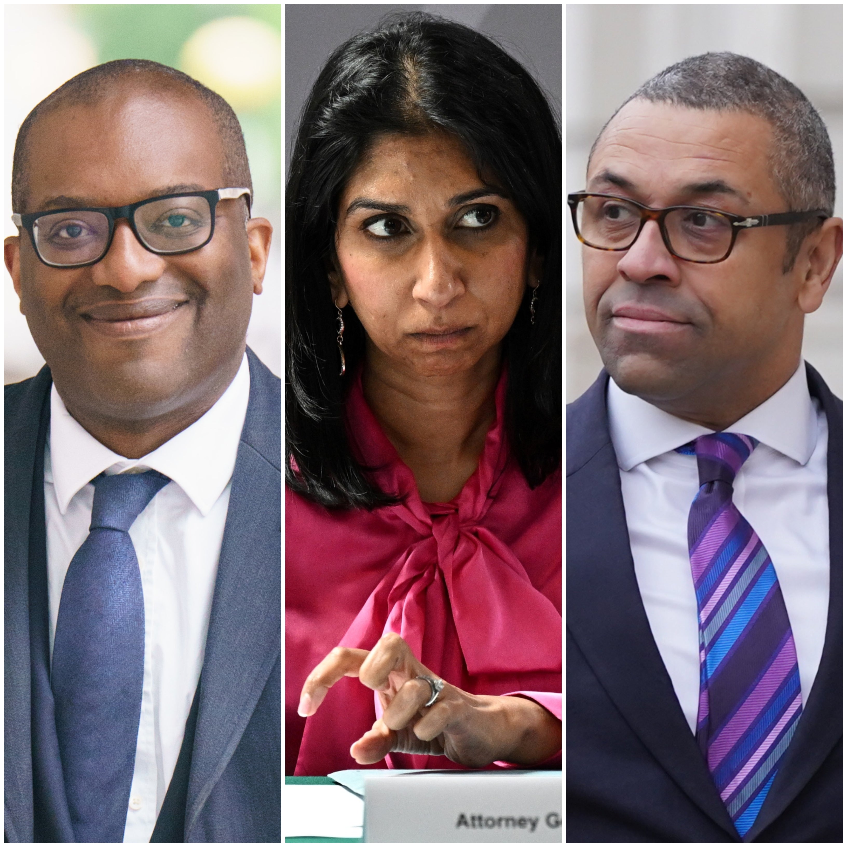 Kwasi Kwarteng, Suella Braverman and James Cleverly (PA)